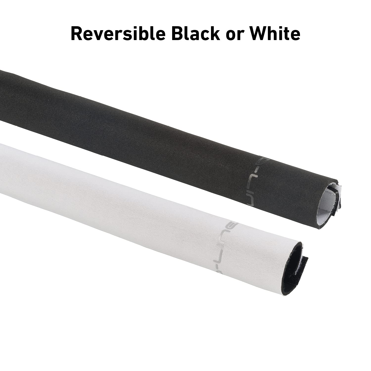 D Line 39In Reversible Black Or White Cable Sleeve, Computer Cord Hider, Organize Pc Cables, Neoprene Tv Wire Sleeves, Flexible