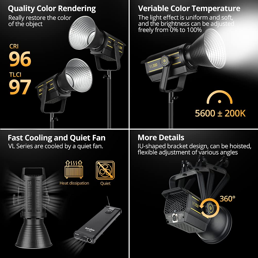 Godox Vl300 Led Video Light