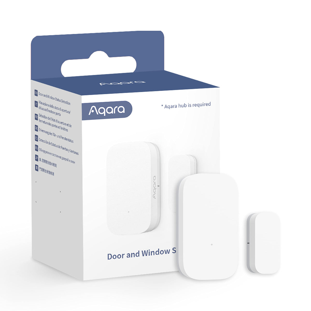 Aqara Door And Window Sensor, Requires Aqara Hub, Zigbee Connection, Wireless Mini Contact Sensor For Alarm System And Smart Hom