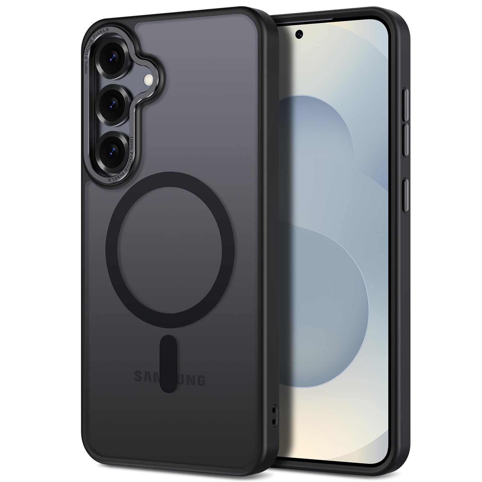 Hython for Samsung Galaxy S25 Plus Case Magnetic Translucent Matte Phone Cases [Compatible with MagSafe] Thin Slim Fit Shockproo