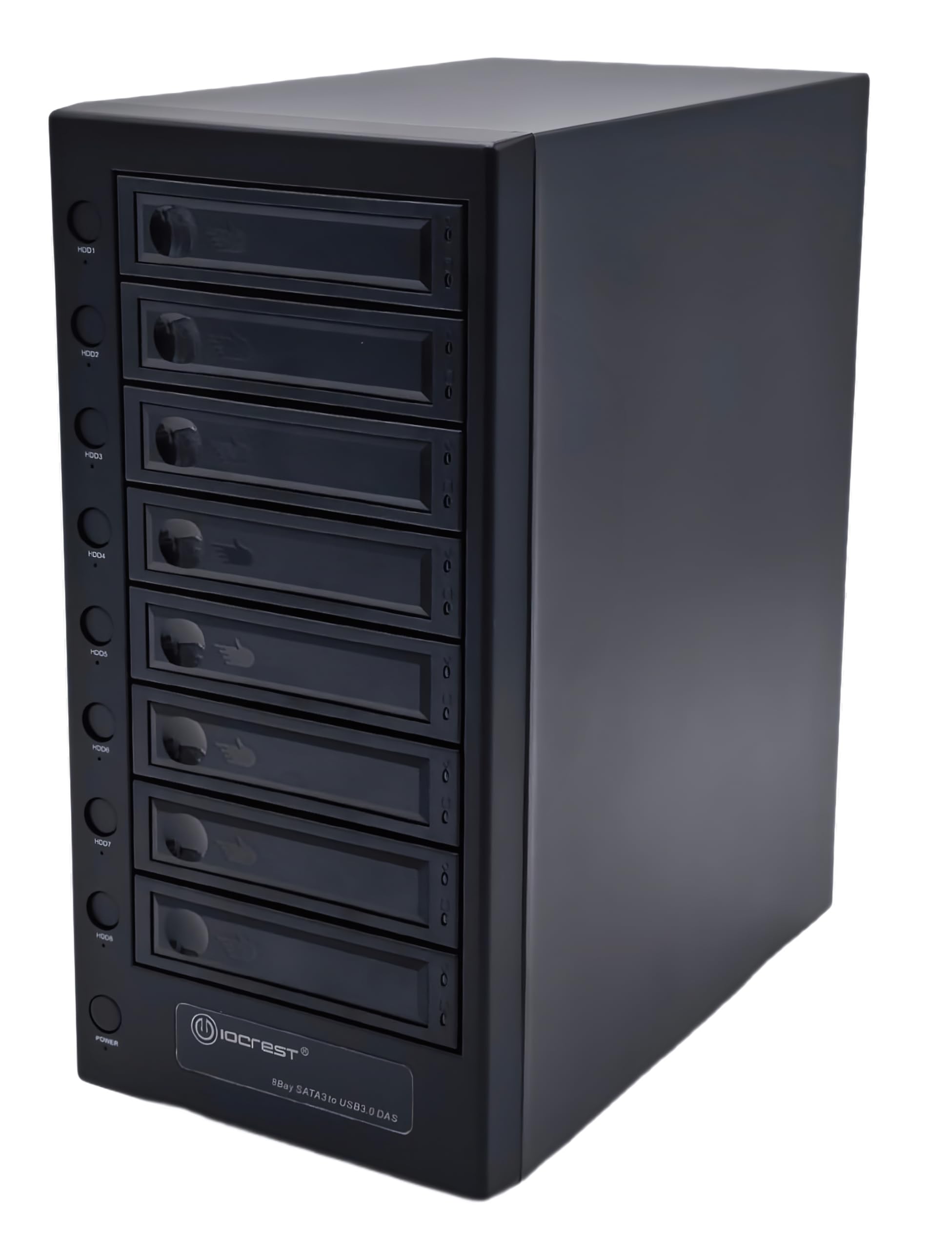 USB 4.0 (40Gbps) Type-C 8 Bay 2.5 Inch and 3.5 Inch SATA Hard Drive External Hard Drive Enclosure