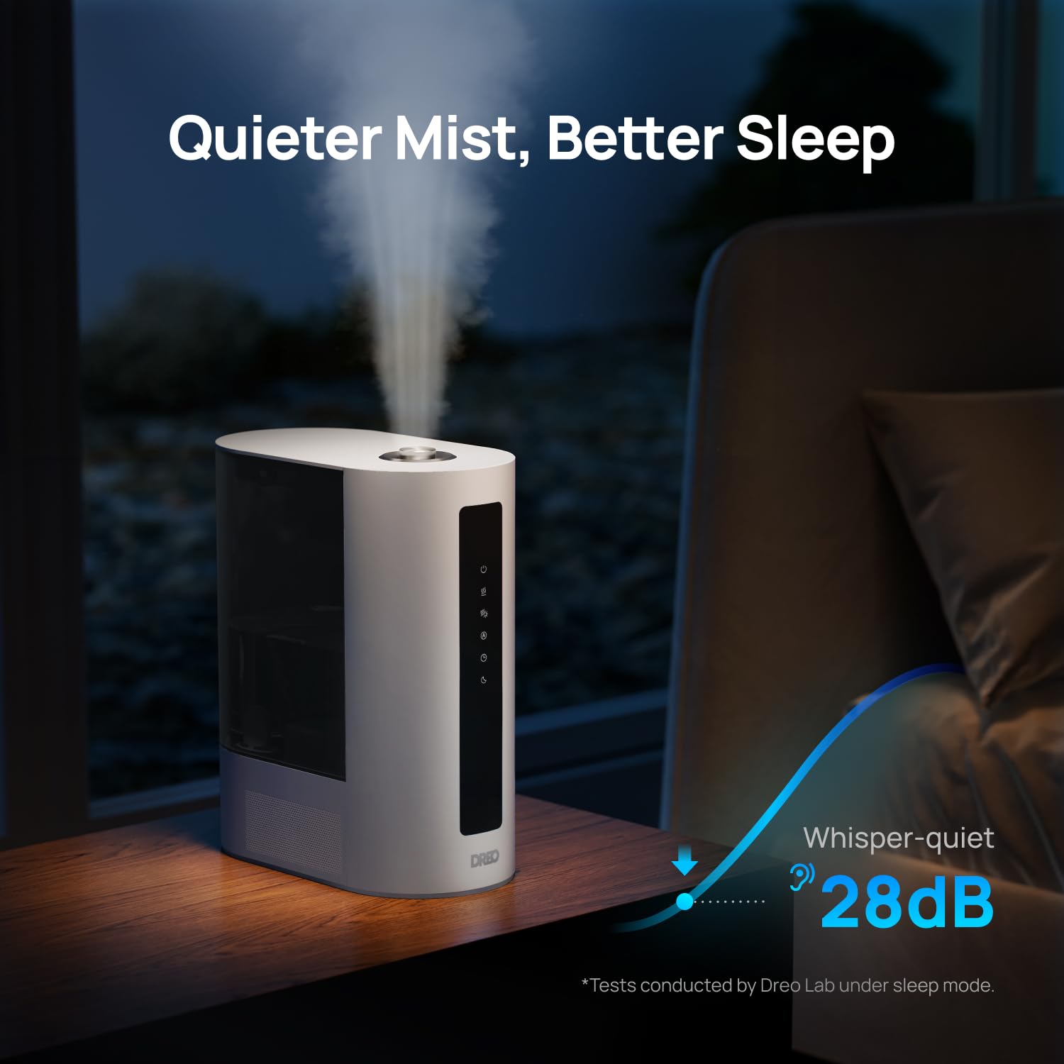Dreo 6L Warm & Cool Mist Humidifiers For Bedroom, Air Humidifier Large Room With 60H Quiet Long Run, Top Fill, Oil Diffuser, Hum