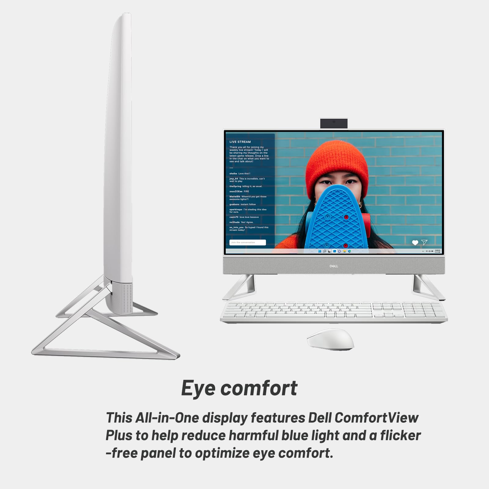 Dell Inspiron 7730 27 All In One Desktop, Intel Core 7-150U(Beats I7-1260P), 27 Inch Fhd Touchscreen, 32Gb Ddr4 Ram, 1Tb Ssd,