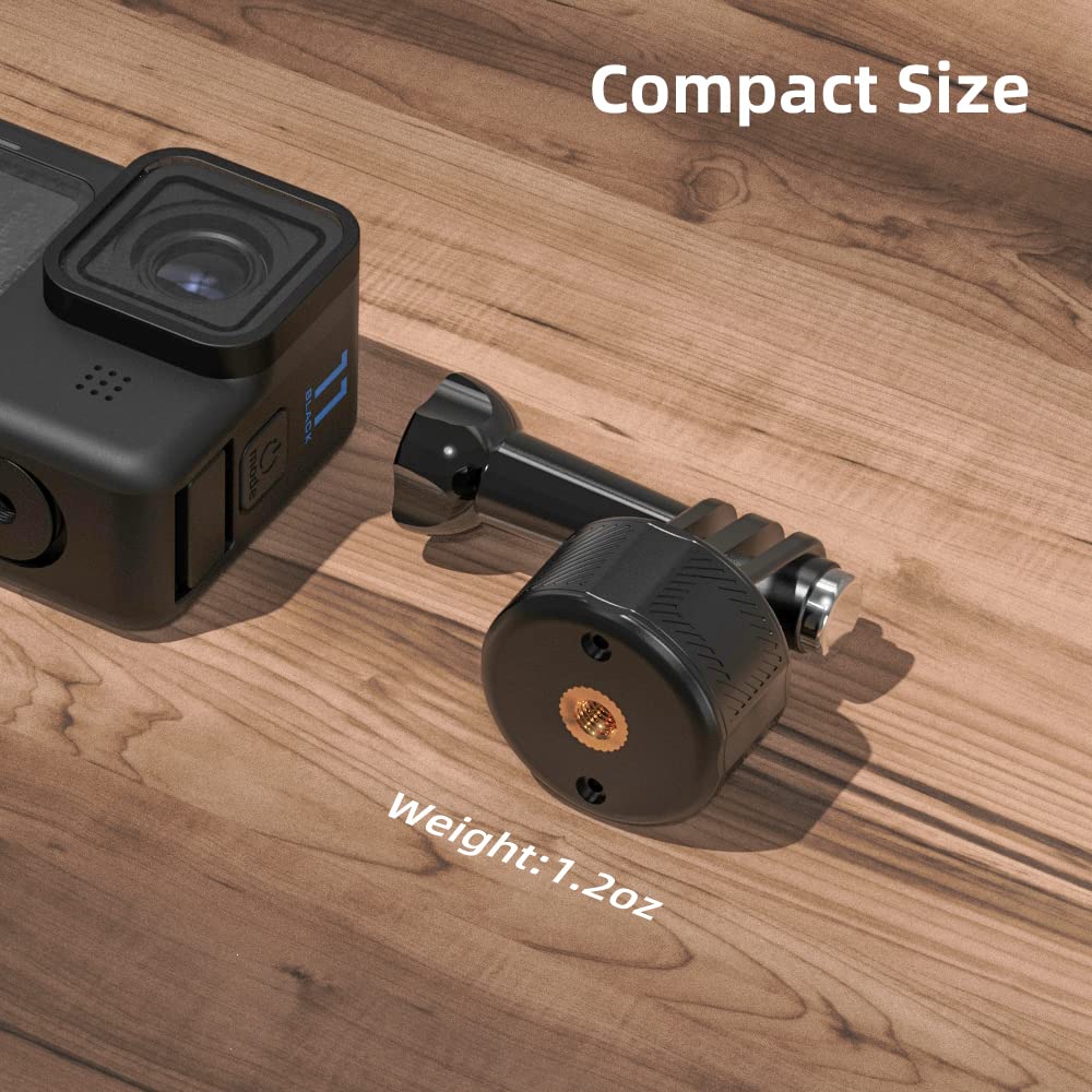 Skezn Magnetic Tripod Mount Accessories, Basic Set Quick Release Adapter Compatible With Gopro Hero 13/12/11/10/9, Insta360, Akaso, Dji And More (Tripod Magnetic Accessories)