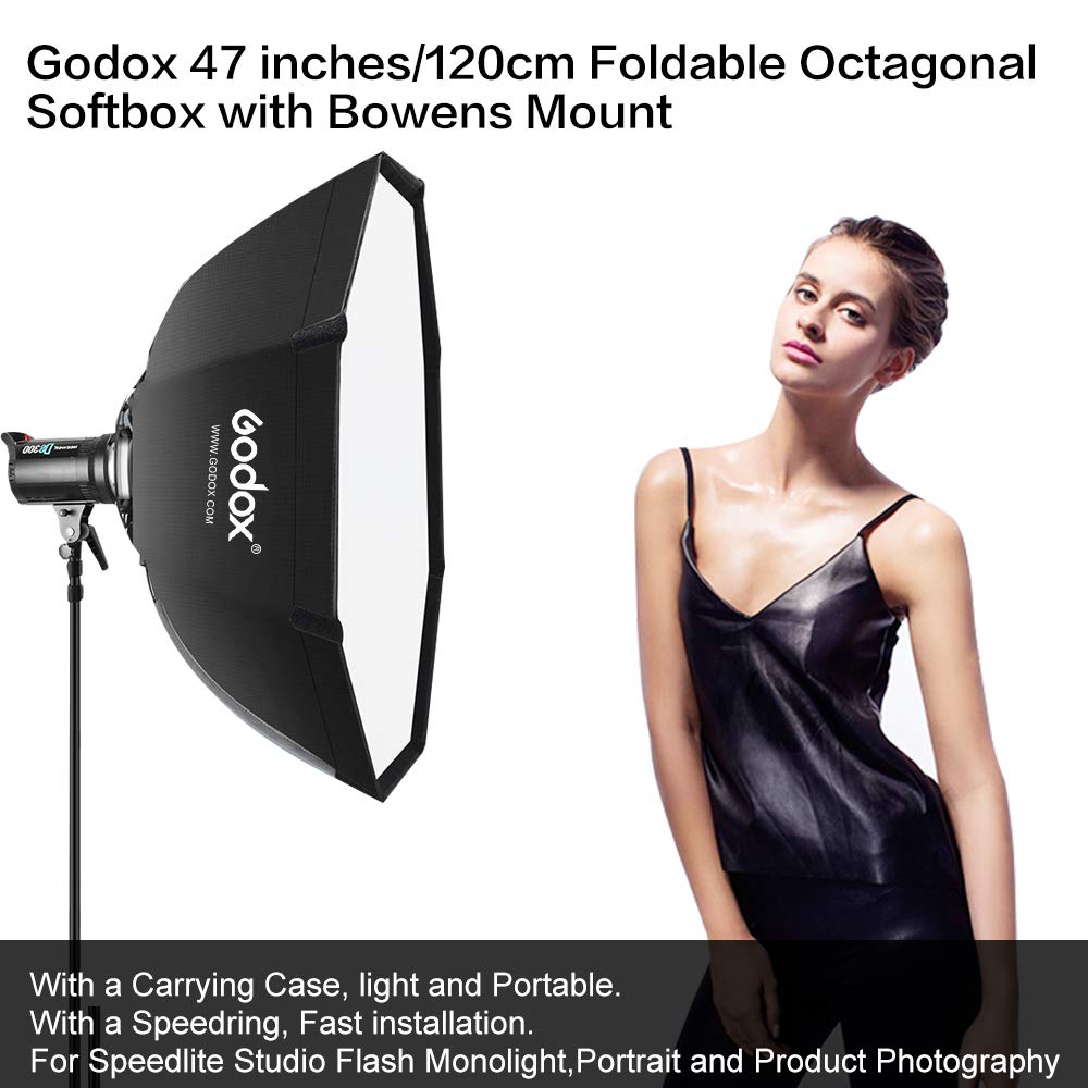 Godox Octagon Umbrella Softbox 120cm Bowens Mount Aluminum