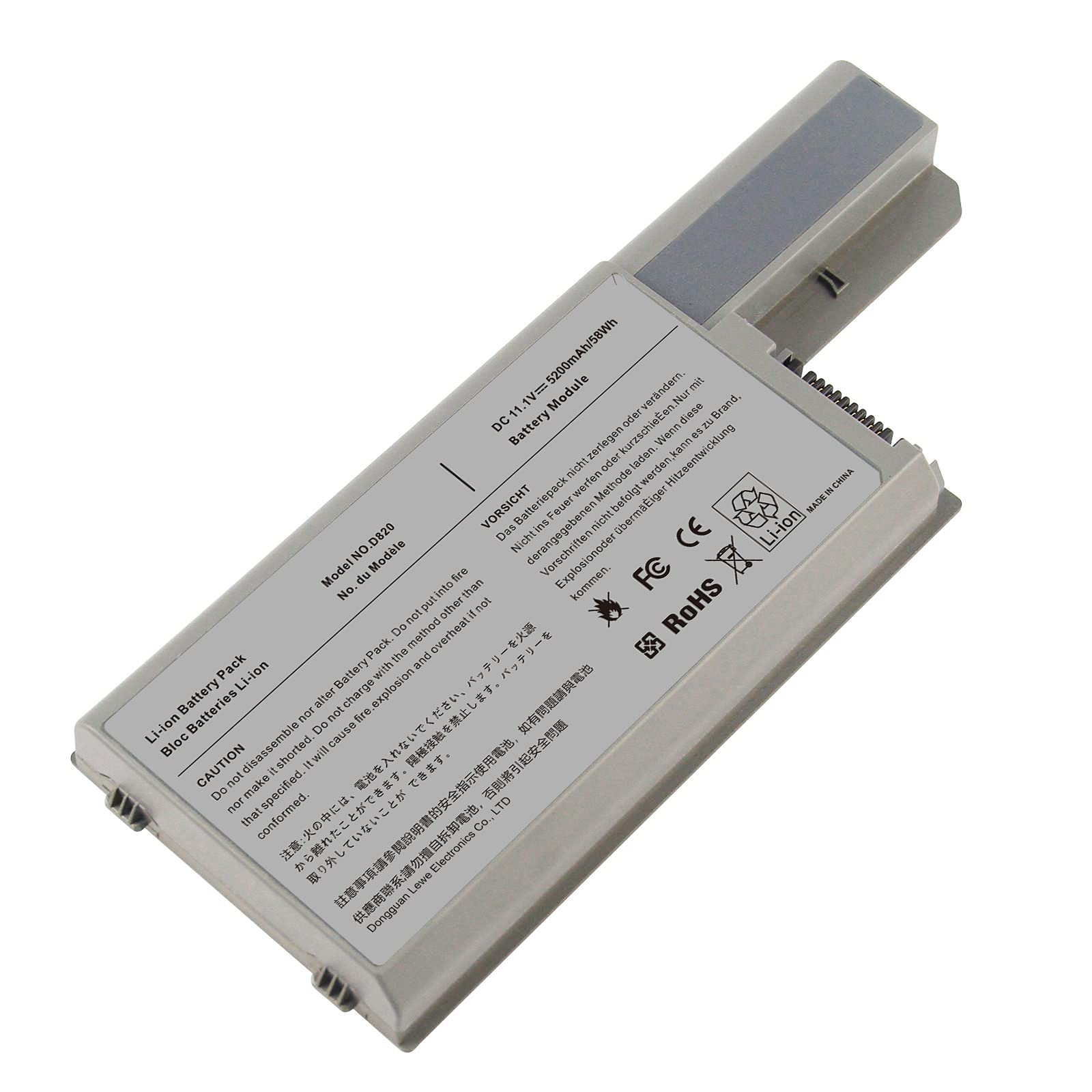 Futurebatt High Performance 5200Mah 11.1V Battery Laptop Battery Replacement For Dell Latitude D531 D531N D820 D830 Precision M4