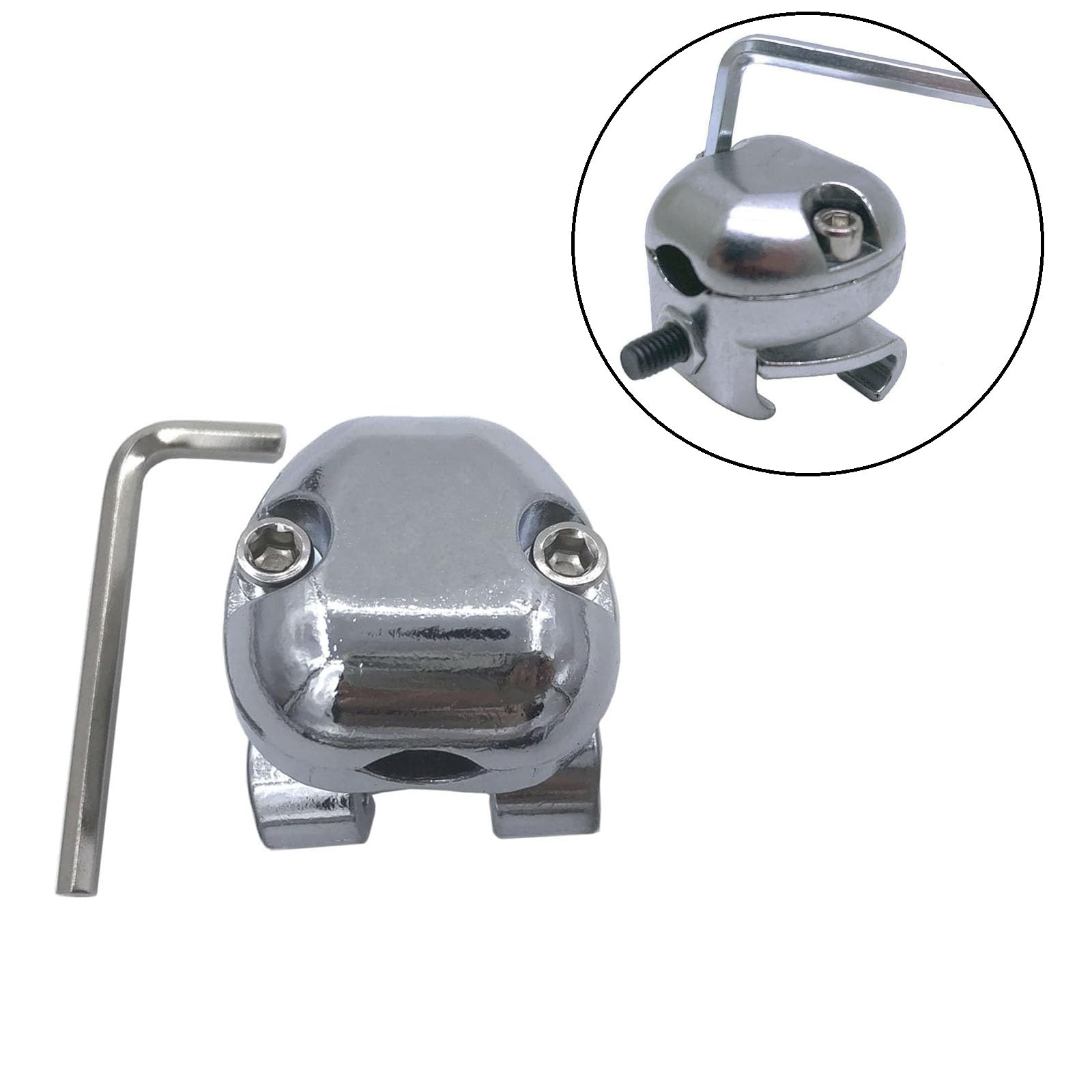 Tuoren Drum Rim Microphone Clamp 5/8 Inch Thread Head Z Shape Mic Arm With Shock Mount Microphone Clip And Drum Hoop Clamp, Perc