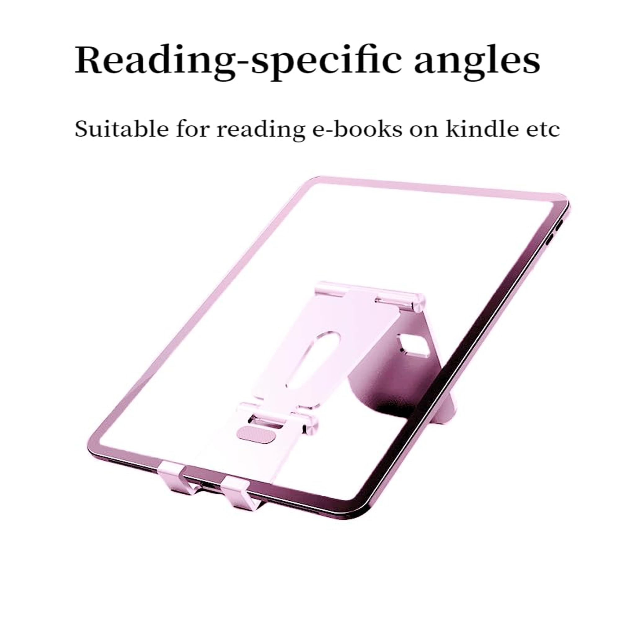 Jiucaie 2Pack Cell Phone Stand For Angle Height Adjustable Desk Sturdy Aluminum Metal Cute Phone Holder For Iphone,Ipad, Mobile