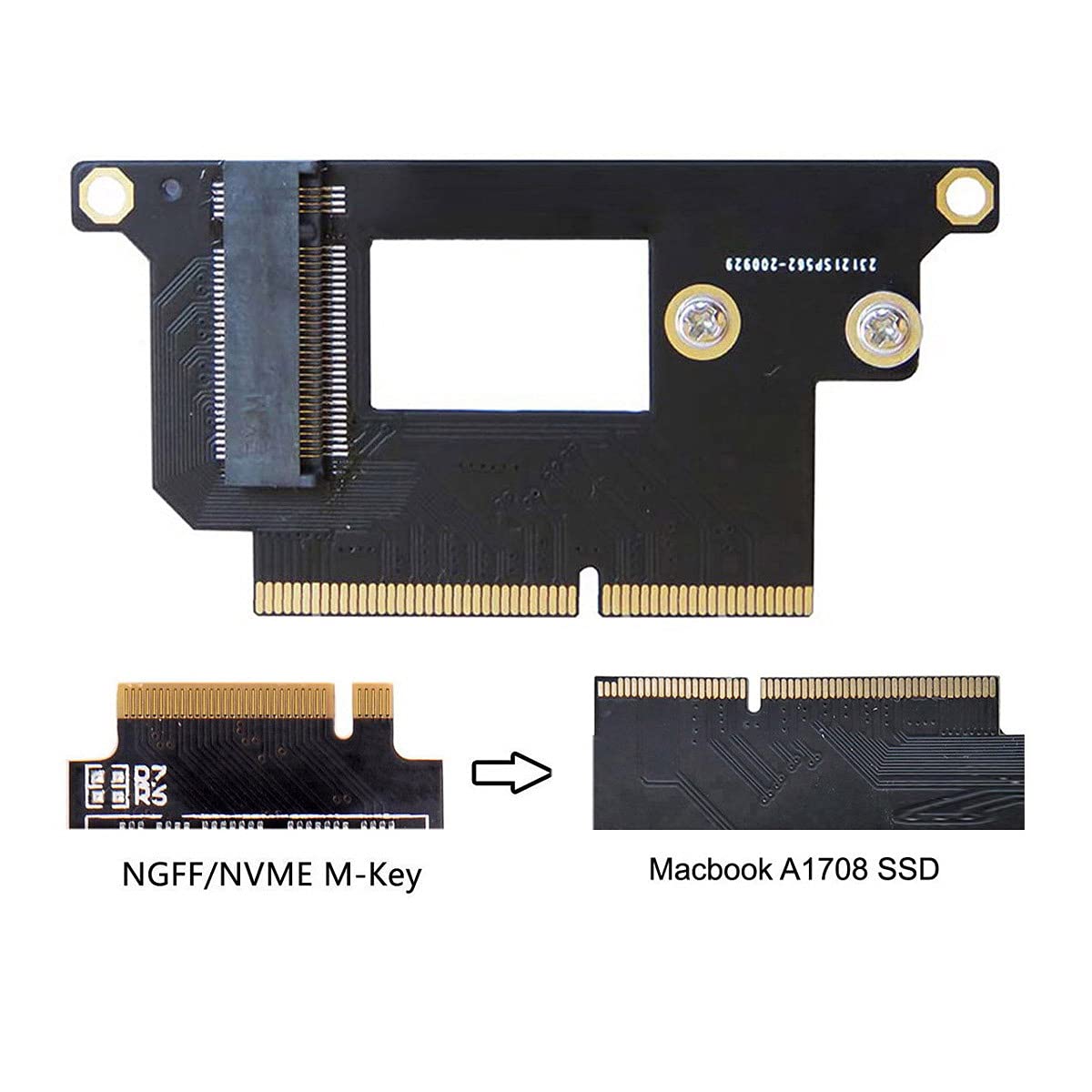 Nfhk M.2 Ngff M Key Nvme Ssd Convert Card Fit For Mac Pro 2016 2017 13'' A1708