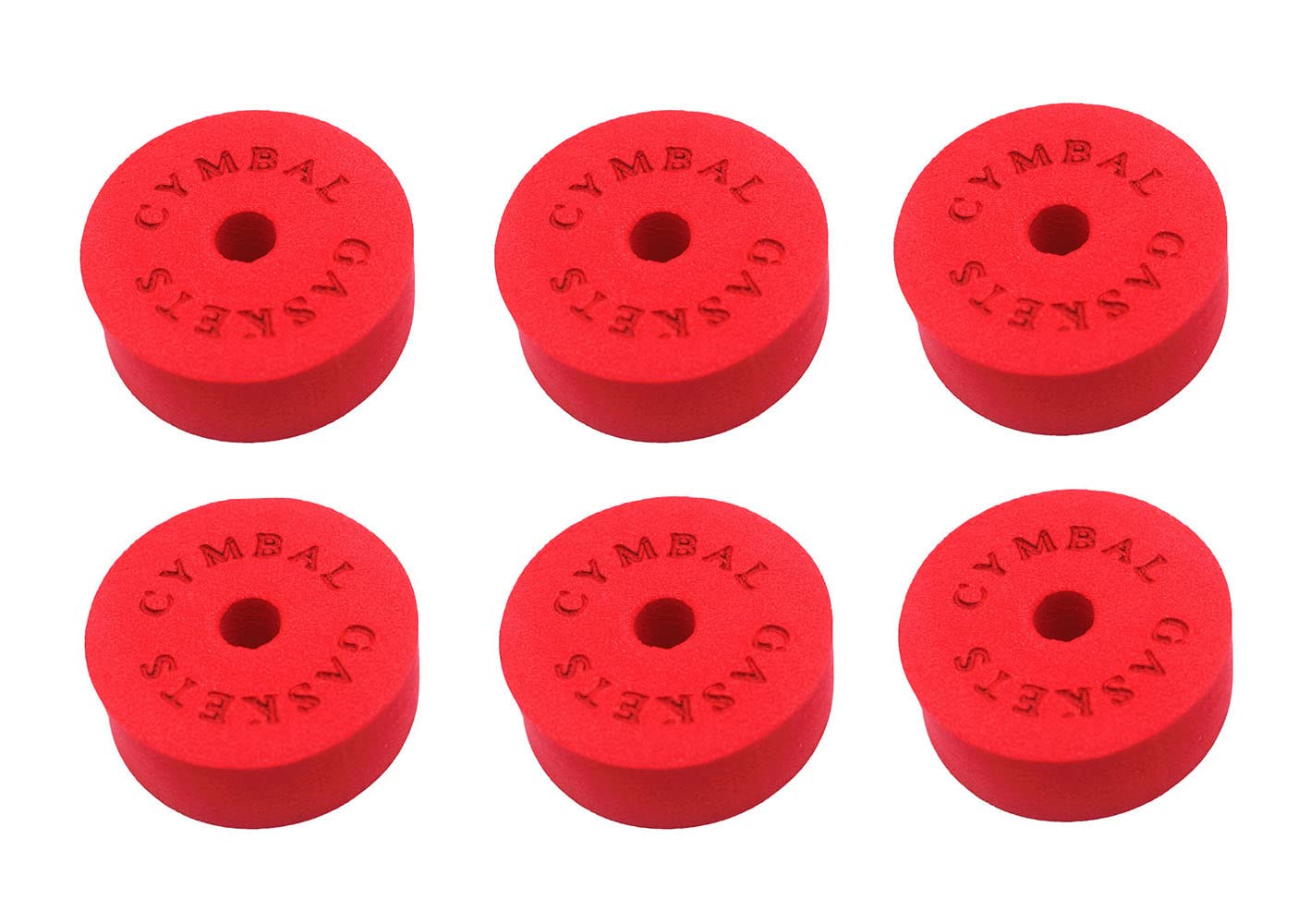 Jiayouy 12Pcs Cymbal Hi Hat Stands Accessory With 40Mm Cymbal Washer Cushions Cymbal Sleeves Quick Set Cymbal Nut (Red)