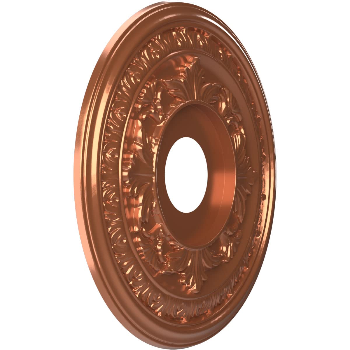 Ekena Millwork Cmp16Babco Baltimore Thermoformed Pvc Ceiling Medallion (Fits Canopies Up To 6 1/2''), 16''Od X 3 1/2''Id X 1''P,