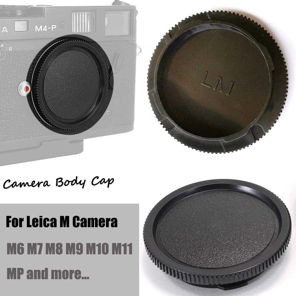 Rear Lens Cap And Front Body Cap For Leica M8 M9 M10 M11 Camera W/M Lm Mount Lens (2 Sets)
