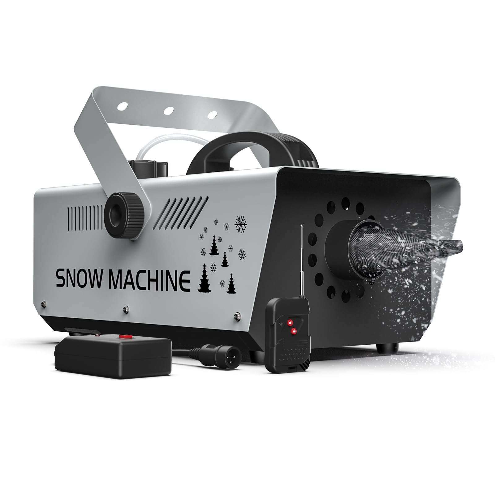 1000W Snow Machine Remote & Manual Control Snowflake Making Adjustable Snowflake Size Snowmaker Perfect for Christmas,Weddings a