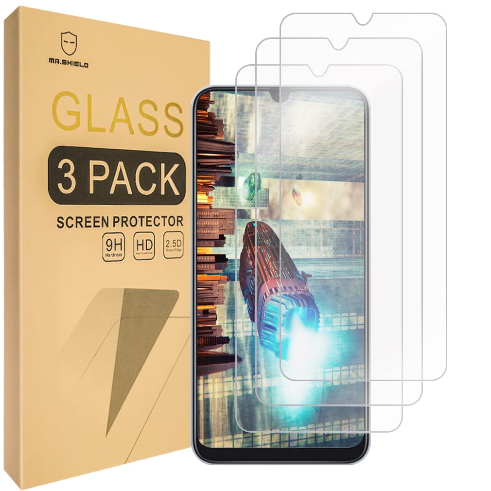Mr.Shield [3 Pack] Designed For Samsung Galaxy A50 [Tempered Glass] Screen Protector With Lifetime Replacement