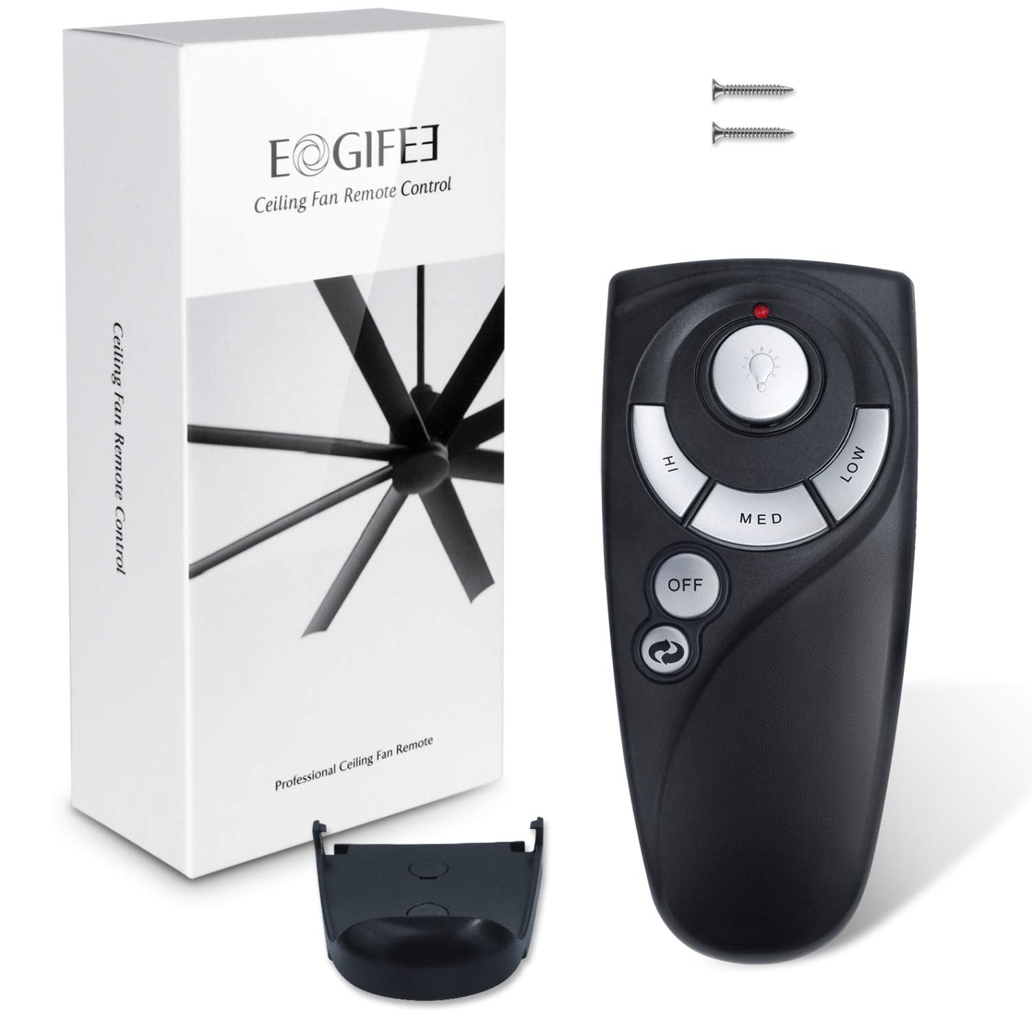 Eogifee Uc7083T Ceiling Fan Remote Control Replacement Of Hampton Bay With Reverse Button 3 Speed Control, Wall Mount Only Remot