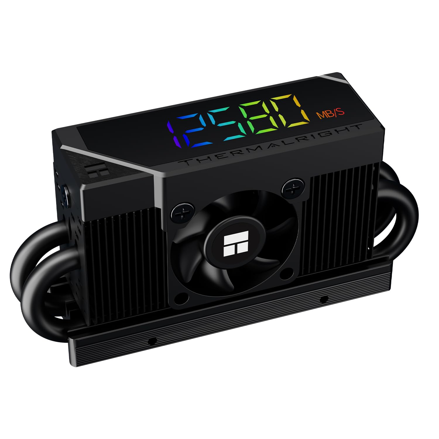 Thermalright HR10 2280 PRO Digital Black-Precision Solid-State Drive Temperature Monitoring, Built-in ARGB Digital Display and S