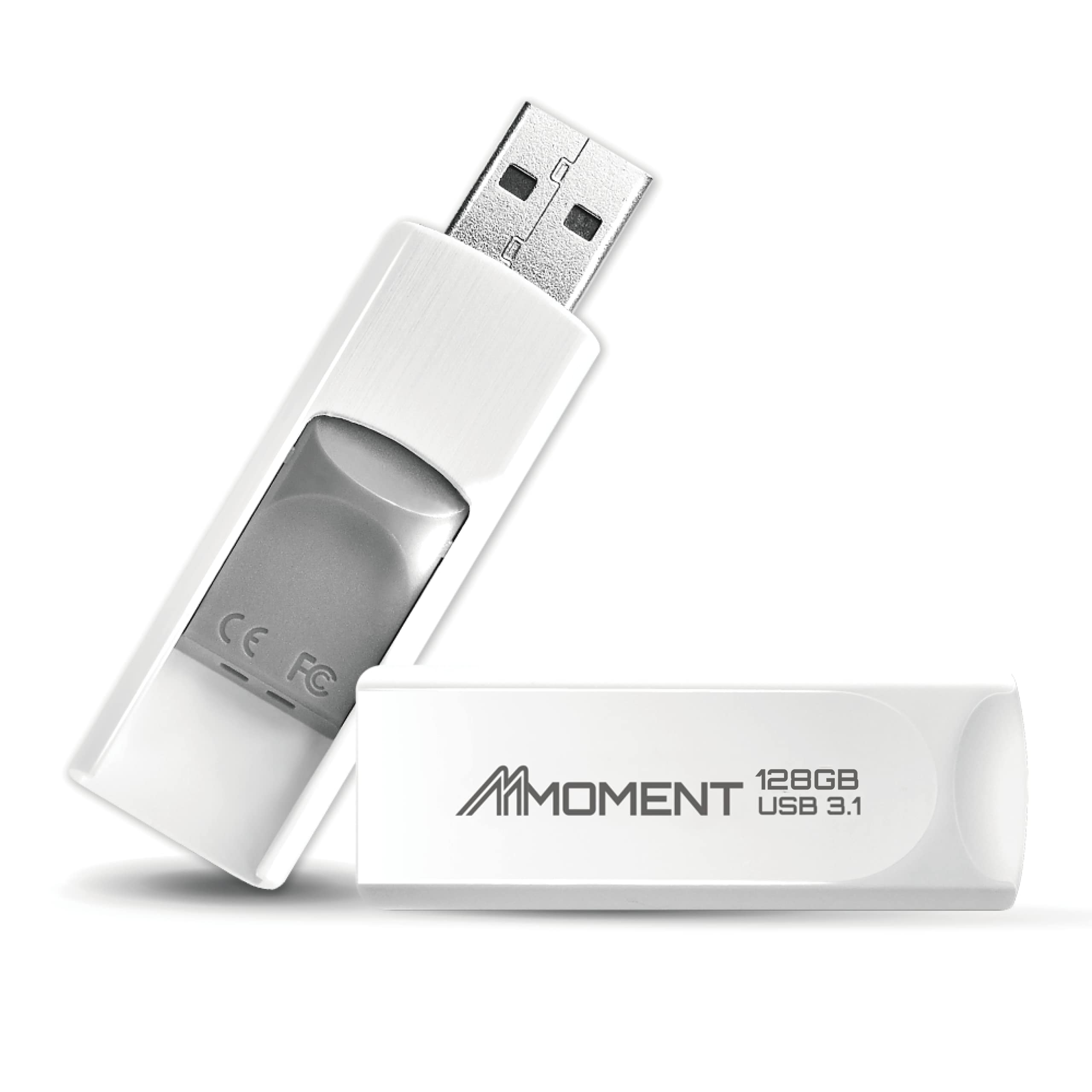 Mmoment Mu39 128Gb Usb 3.1 Gen1 Flash Drive, Read Speed Up To 100Mb/S, Retractable Design Thumb Drive