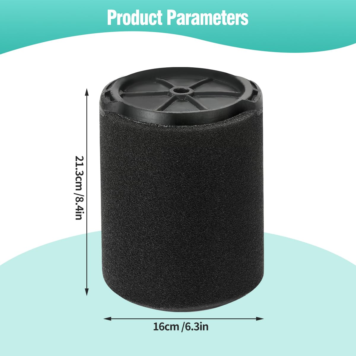 Gazeer 2 Pack Vf7000 Filter For Ridgid Shop Vac,Compatible With Ridgid 5 20 Gallon And Husky 6 9 Gallon Wet/Dry Vacuums,Foam Wet
