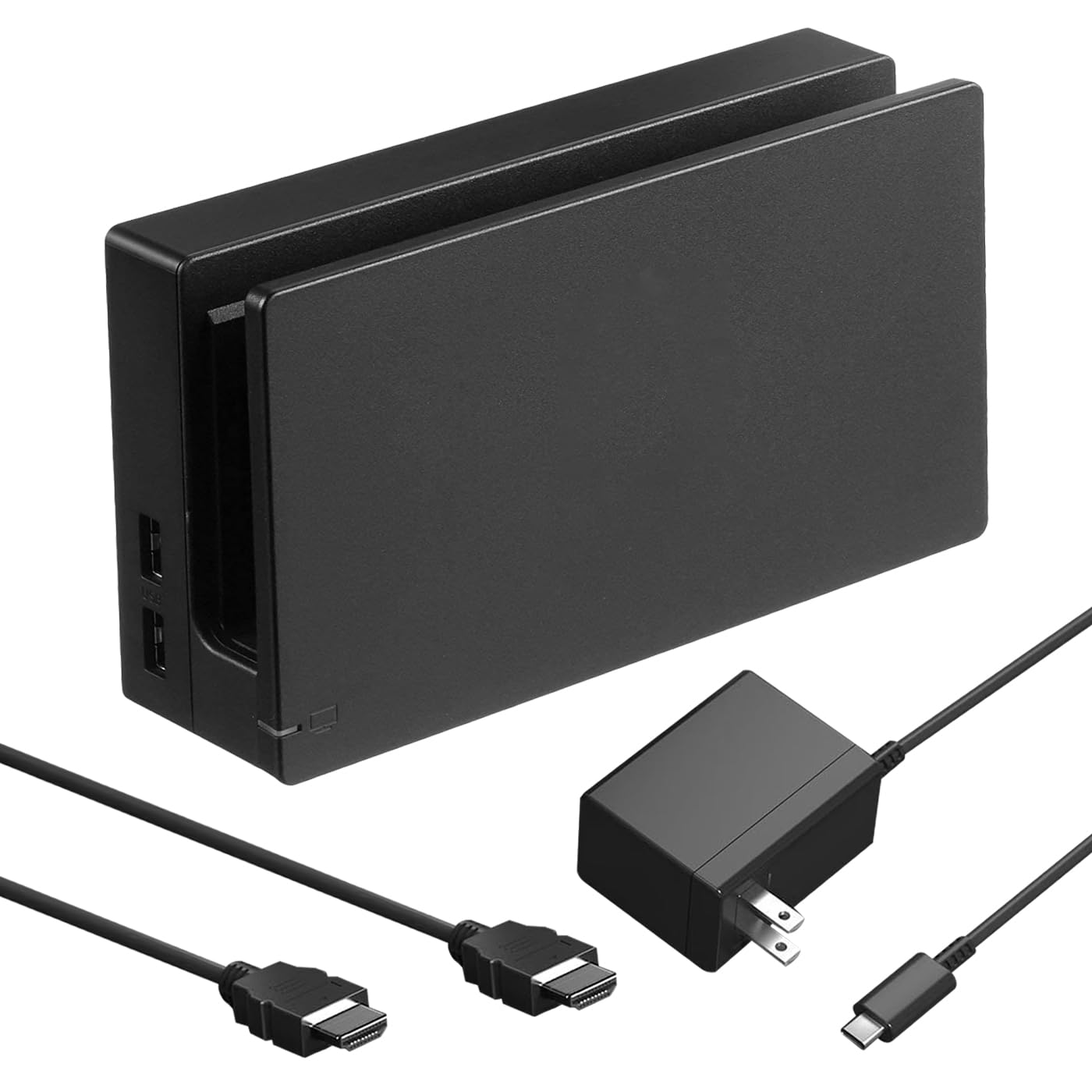 TV Dock Station for Switch, Replacement 3 in 1 Switch TV Docking Station Set with Original IC Module, AC Charger, 1080P HDMI Cab