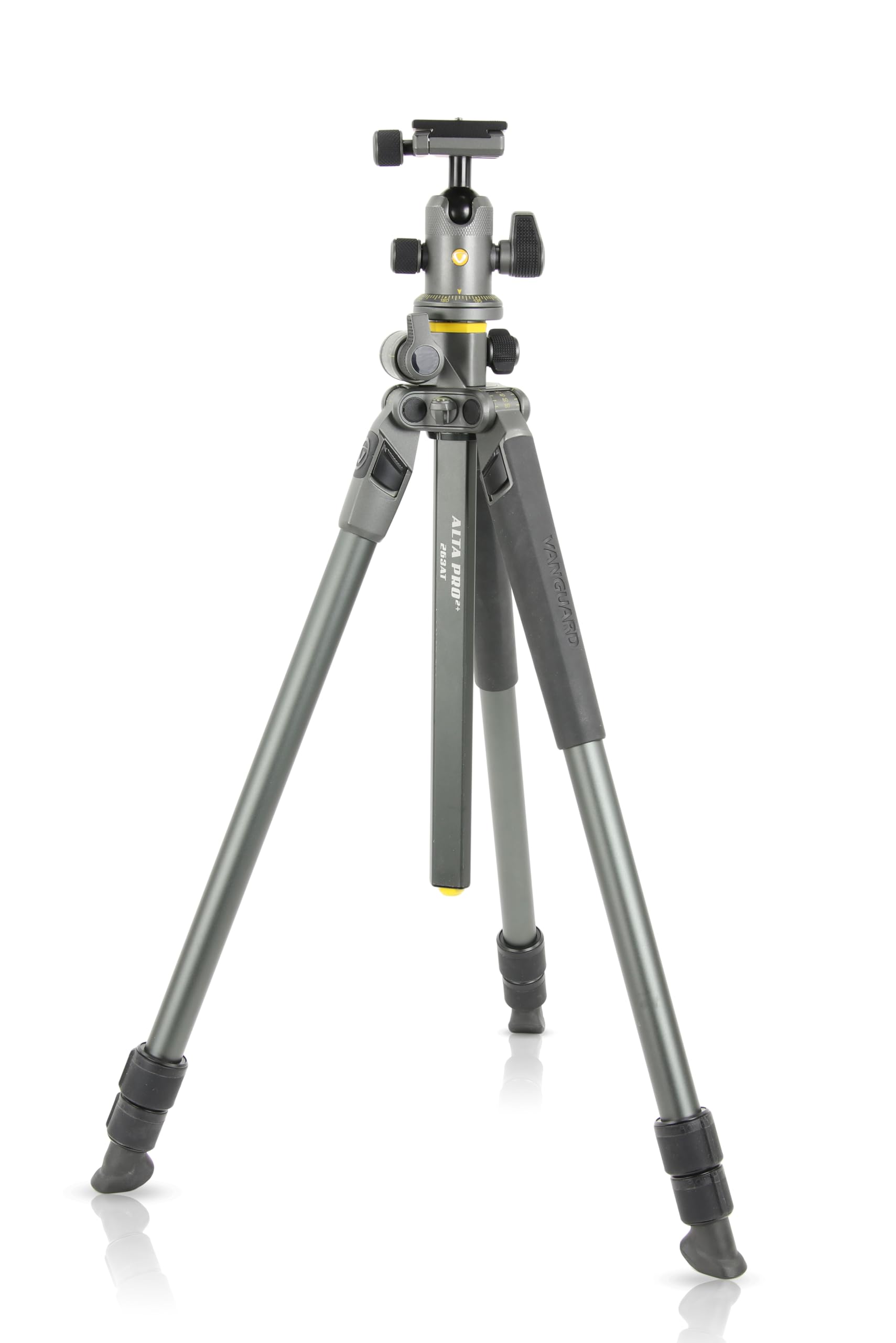Vanguard Alta Pro 2+ 263Ab 100 Aluminum Tripod With Alta Bh 100 Ball Head And Multi Angle Center Column For Sony, Nikon, Canon Dslr Cameras
