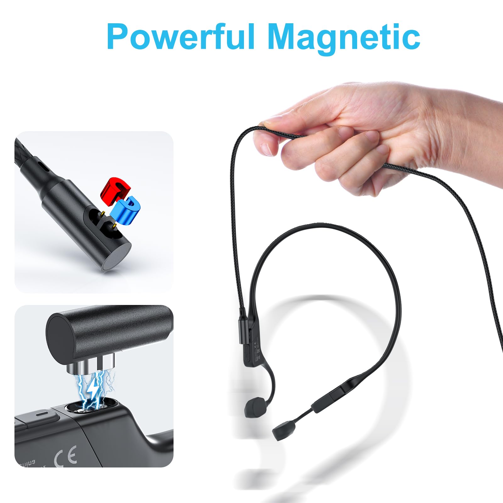 Guugei Charging Cable For Shokz [2Pcs 3Ft] 2 In 1 Aftershokz Charger Cable,Compatible For Aeropex As800 /Openrun/Pro/Mini/Openco