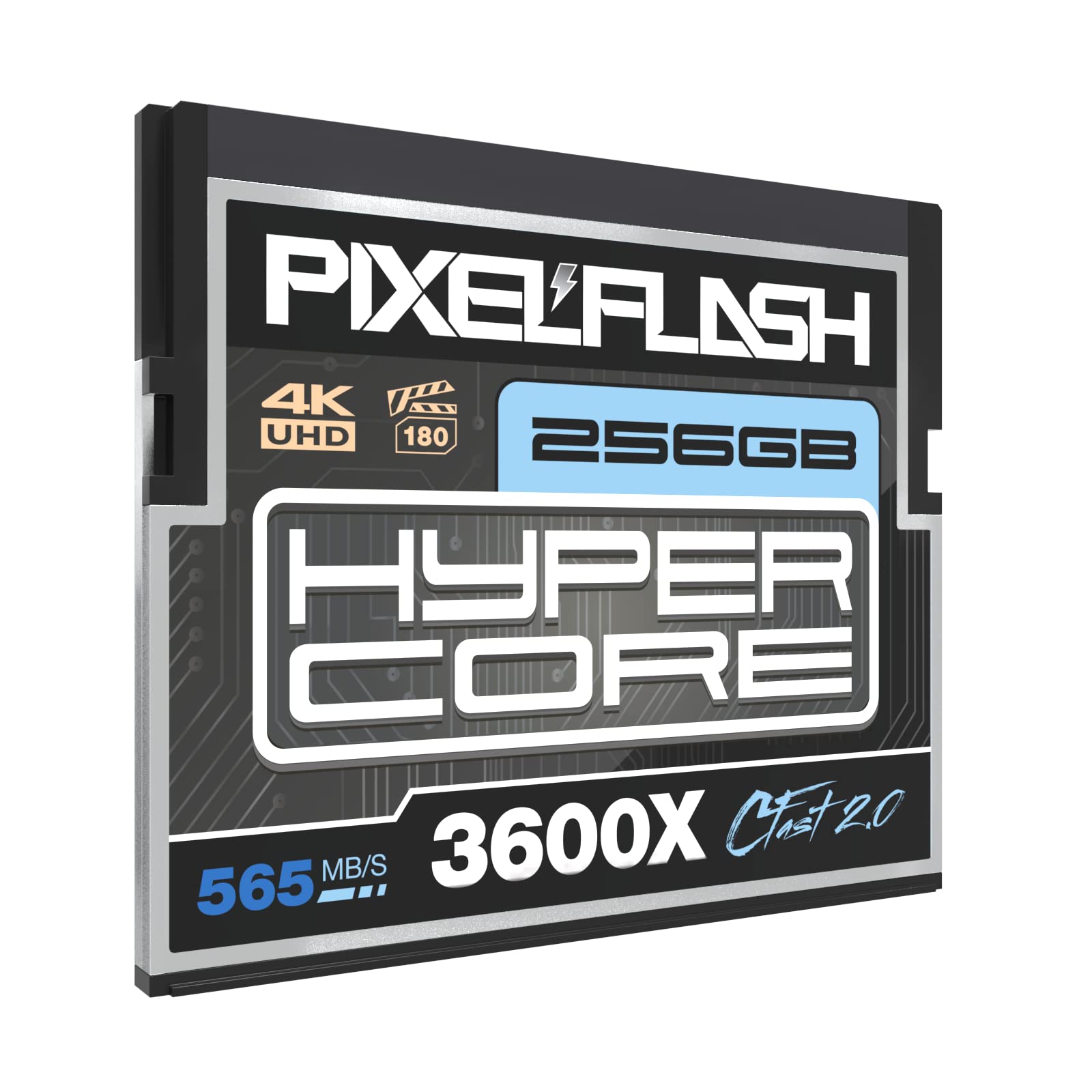 256Gb Pixelflash Cfast 2.0 Card   3600X Hypercore 565Mb/S Sata3 Vpg180 C Fast Card Compatible W/Dslr Cinematic Video & Photo Cams   Lab Tested & Certified Flash Memory 256 Gb, 2025 Model