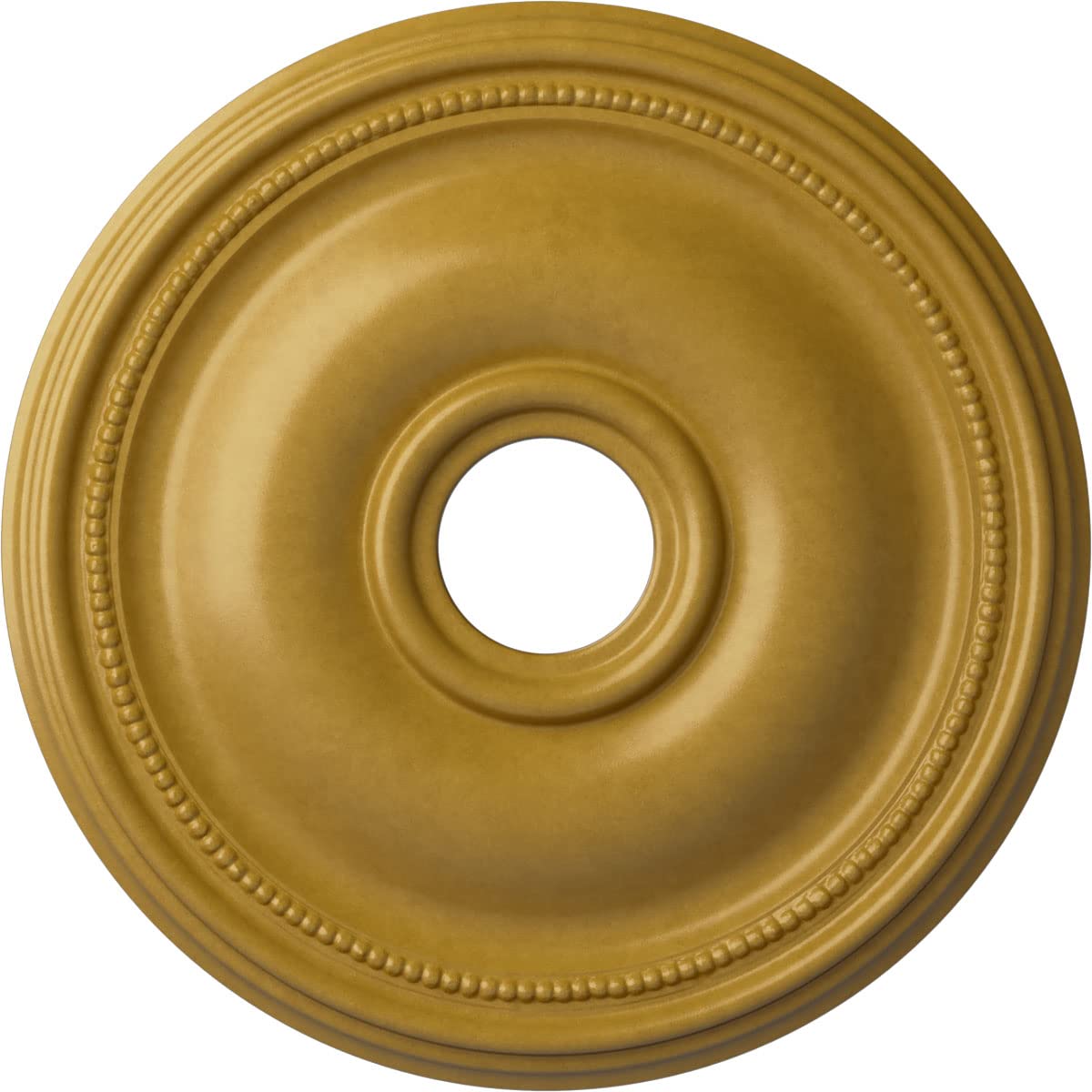 Ekena Millwork Cm18Brigs Bradford Ceiling Medallion, 18 1/8''Od X 3 3/4''Id X 1 1/8''P, Hand Painted Iridescent Gold