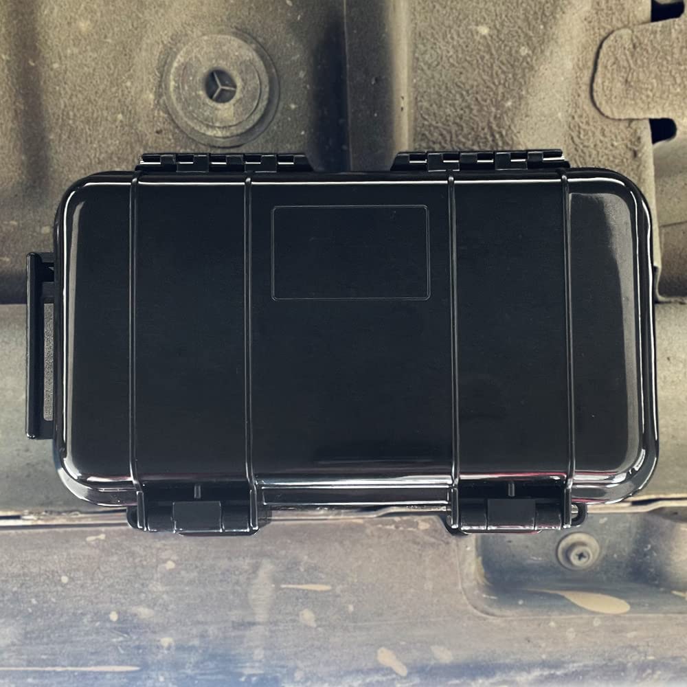 Kaguster Magnetic Key Holder Waterproof Magnetic Stash Box For Gps Trackers Hide A Key Outside Magnetic Key Box Under Car Gps Tr