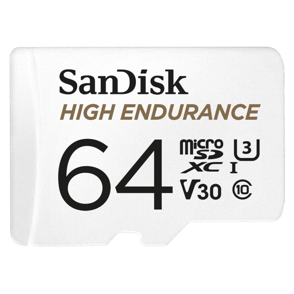 Sandisk 64Gb High Endurance Video Microsdxc Card With Adapter For Dash Cam And Home Monitoring Systems   C10, U3, V30, 4K Uhd, M