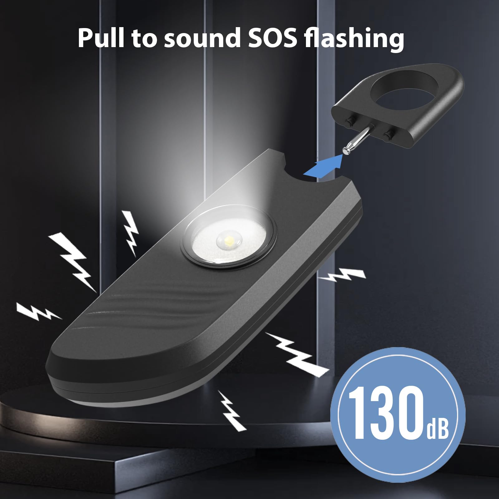 Personal Safety Alarm   2 Pack, 140Db Siren, Powerful Safe Sound, Strobe Light, And Convenient Key Chain. Personal Alarm Suitabl