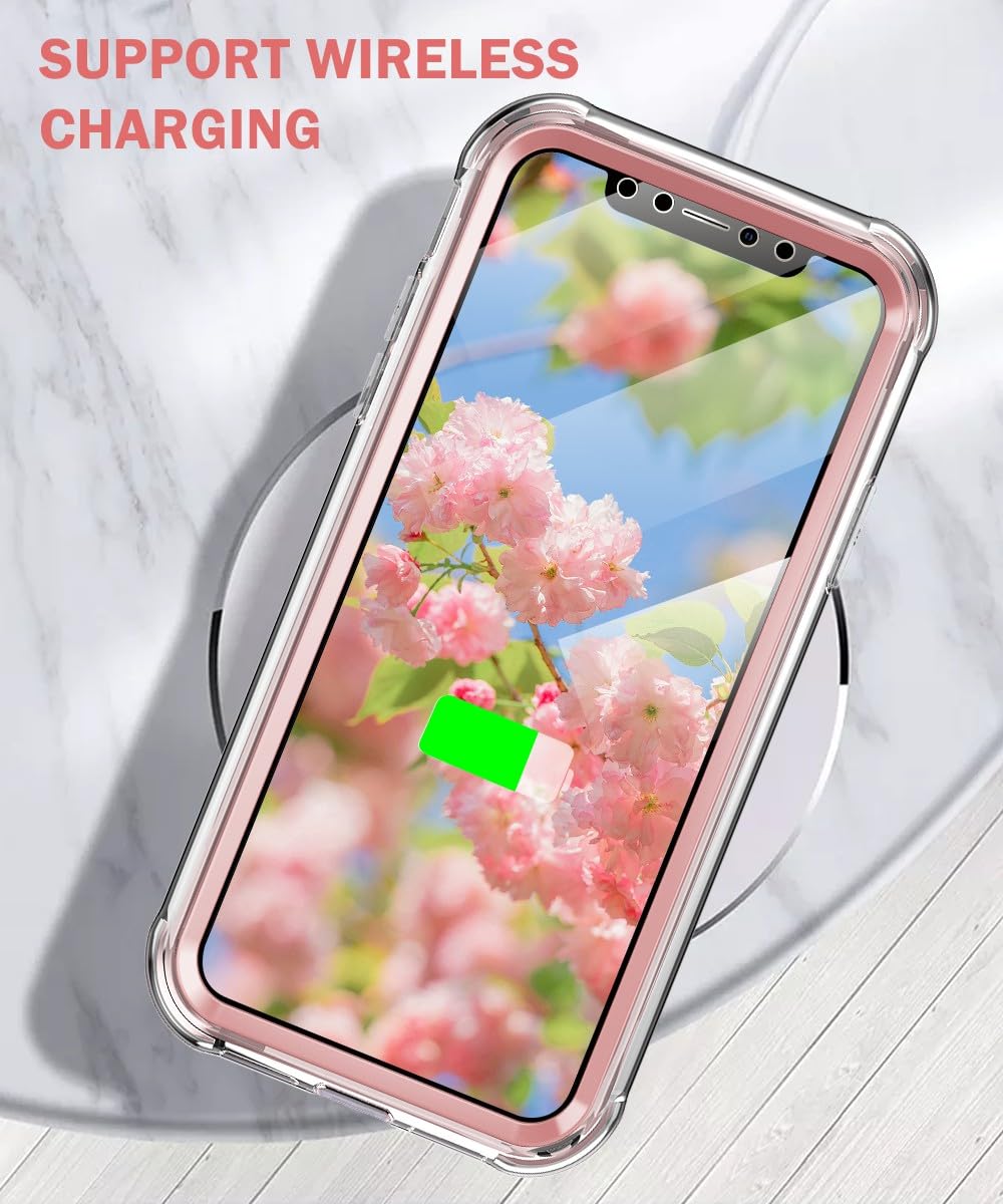 Turquiase Cute Flower Case For Iphone Xr 6.1 Inch Built With Screen Protector, Lightweight And Stylish Full Body Shockproof Prot