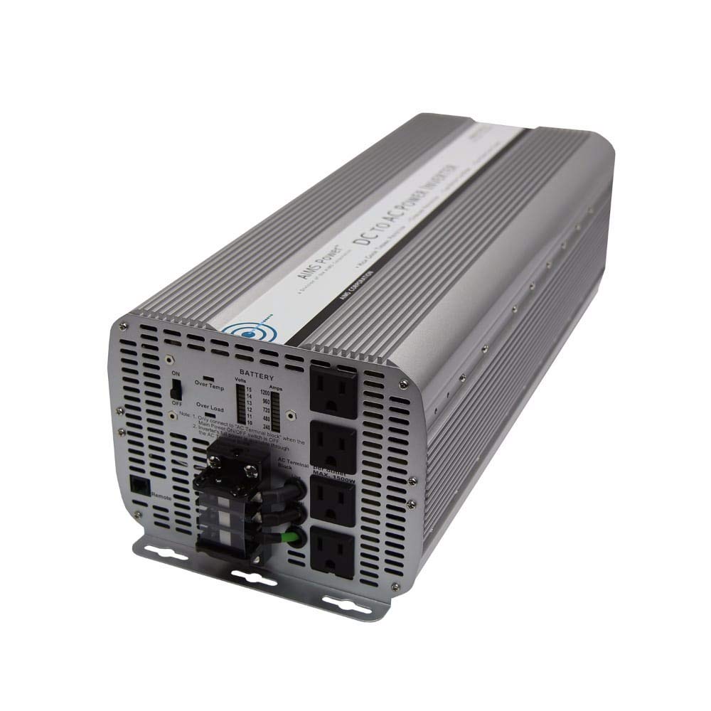 Aims Power 10000W Max Continuous Power Dc To Ac Power Inverter, Modified Sine