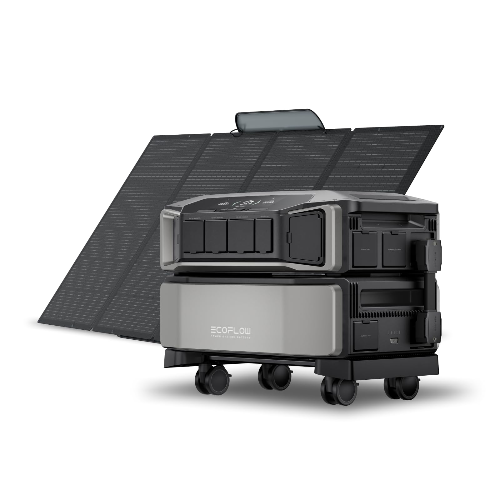 EF ECOFLOW Power Station 6144Wh DELTA Pro Ultra with 400W Portable Panel, 120/240V 7200W AC Output, Portable Generator for Home 