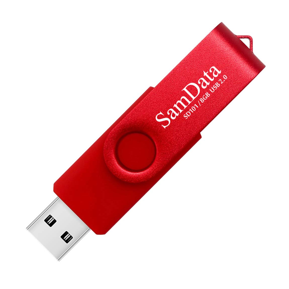 SamData 8GB USB Flash Drives 5 Pack - Multicoloured Thumb Drives with LED Light for Storage and Backup - Model SamD101-8GB-5PACK
