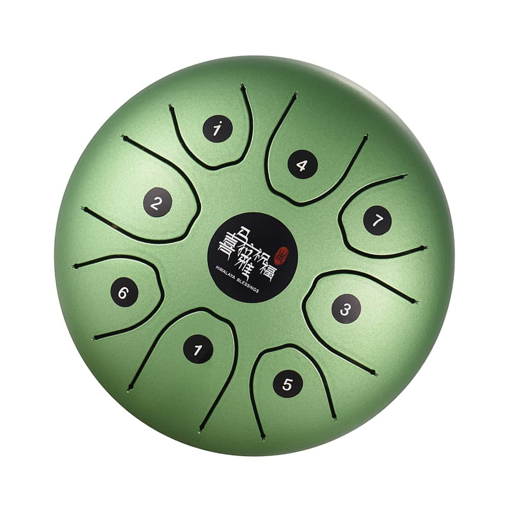 Btuty Mini 8-Tone Steel Tongue Drum 5.5 Inch C Key Percussion Instrument Handpan Drum With Drum Mallets Carry Bag