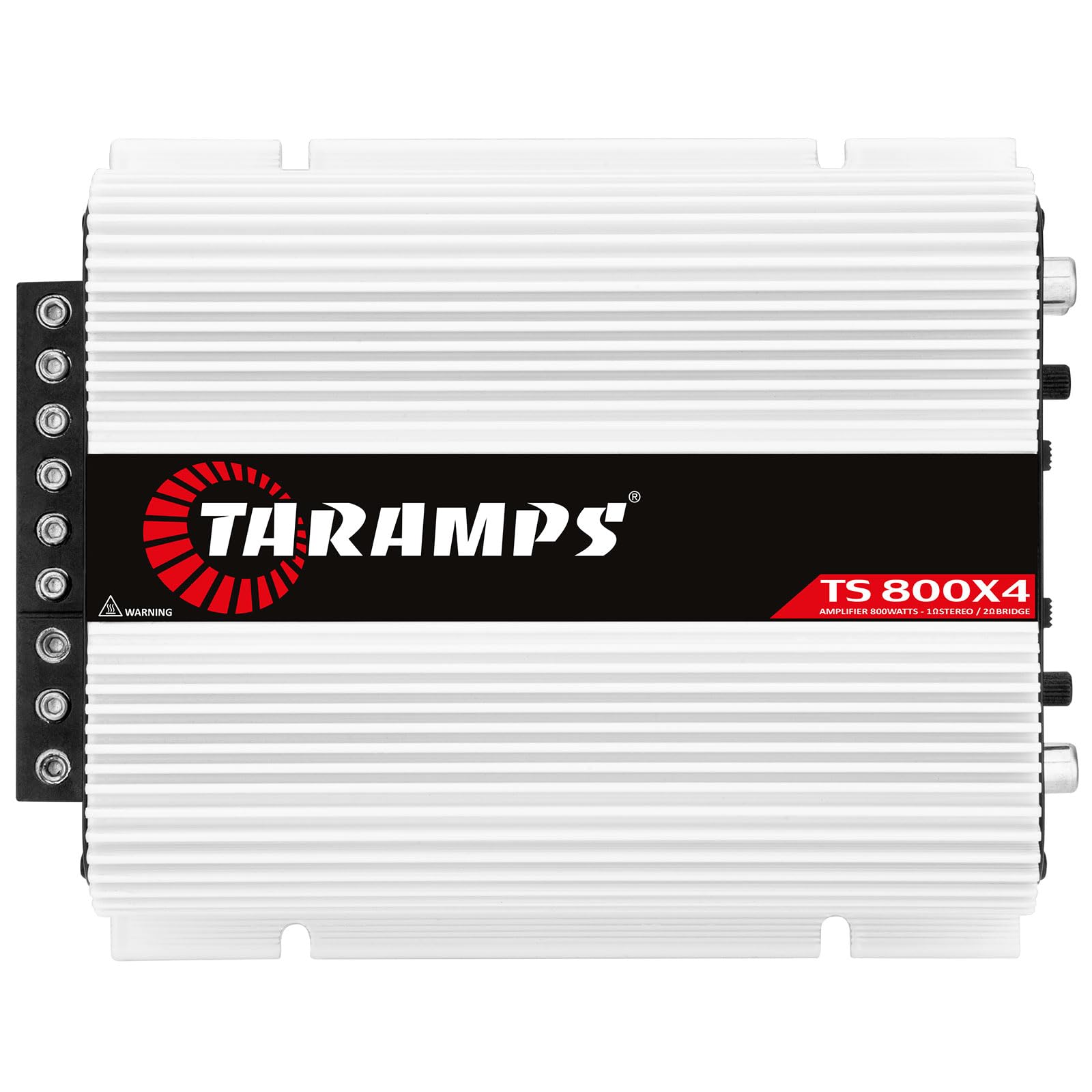 Taramps TS 800x4 1 Ohm Multichannel Stereo Amplifier 800 Watts Rms, 4 Channels, Full Range, Car Audio Amp Digital 2 Bridged Chan