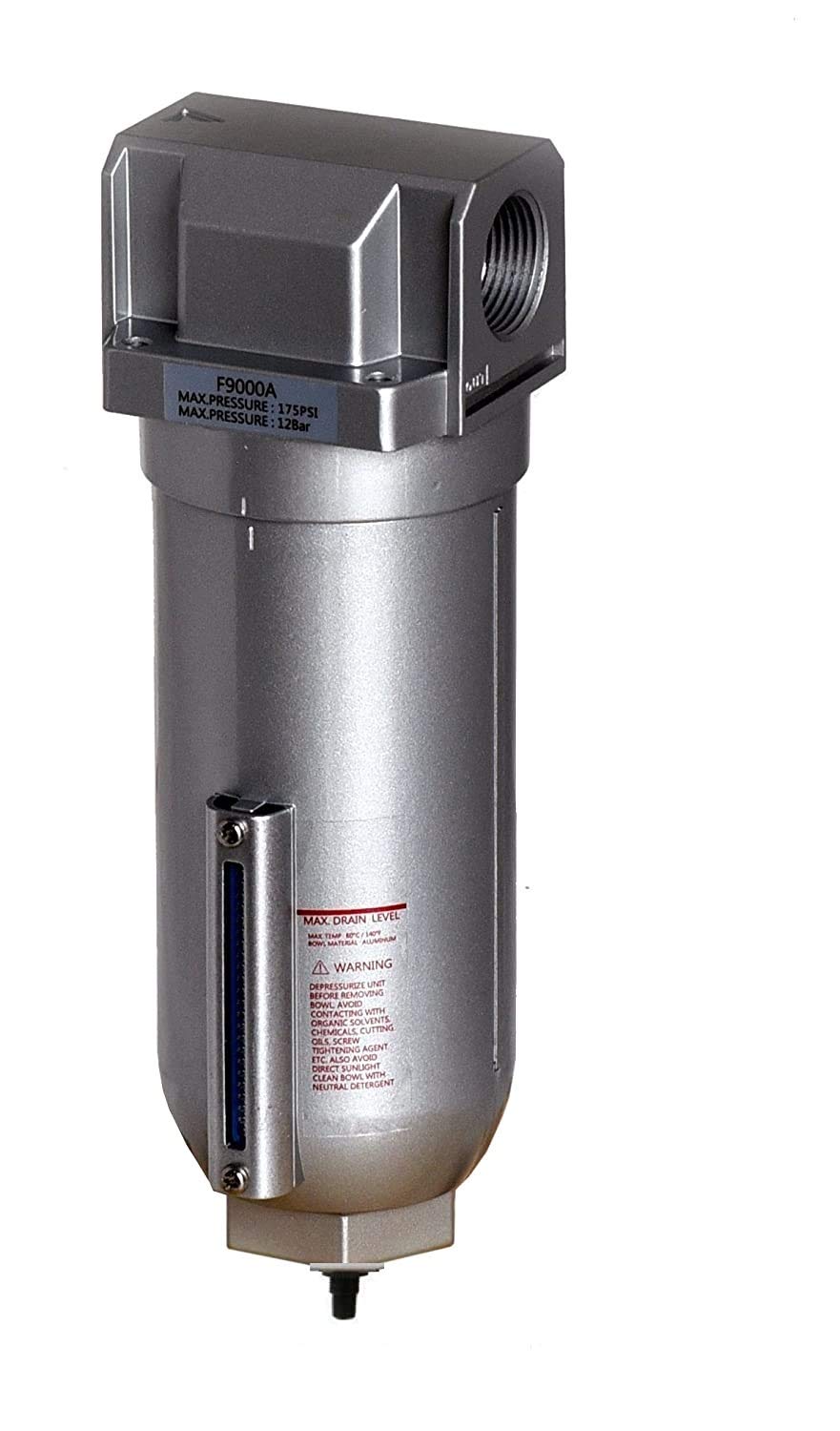 1'' Inline Air Compressor In Line Water Moisture Filter Trap Separator Auto Drain