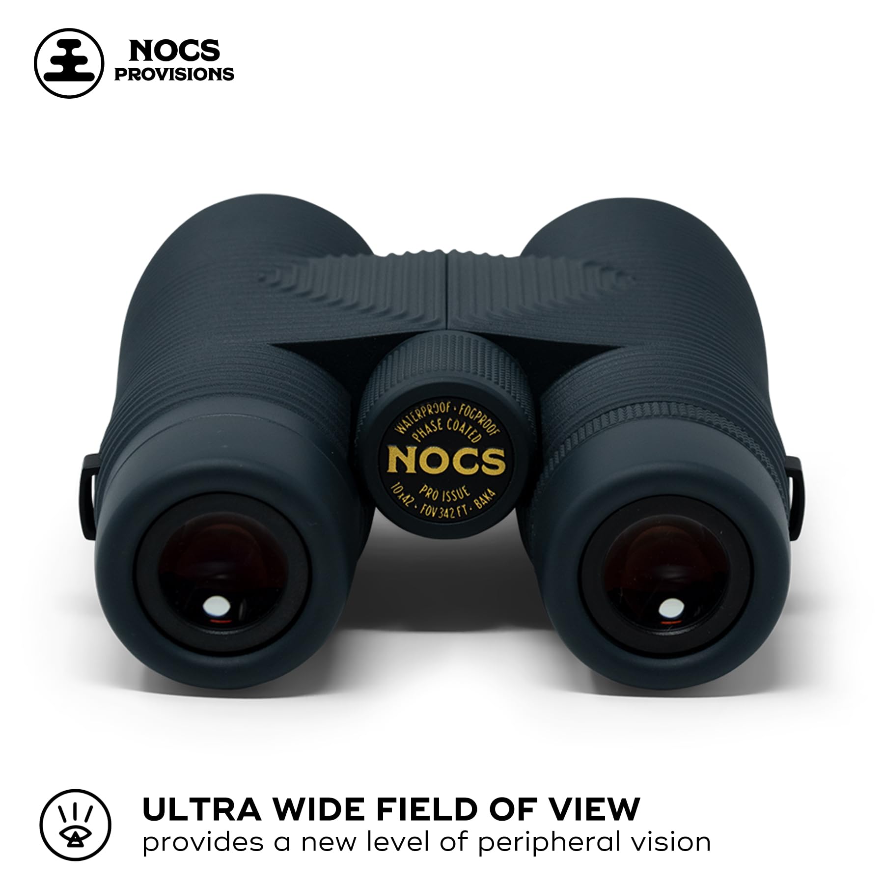 Nocs Provisions Pro Issue 10X42 Waterproof Binoculars, 10X Magnification, Phase Coated Bak4 Prism, Wide View Multi Coated Lenses