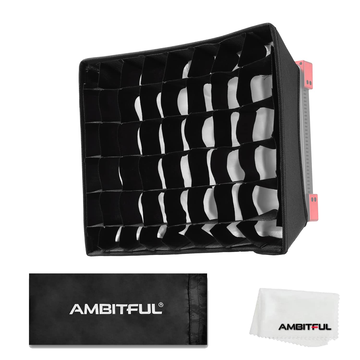 Ambitful 35.5Cm X 29.5Cm Led Video Light Diffuser Honeycomb Grid Softbox Led Panel Light Softbox + Honeycomb Grid For Led Panel