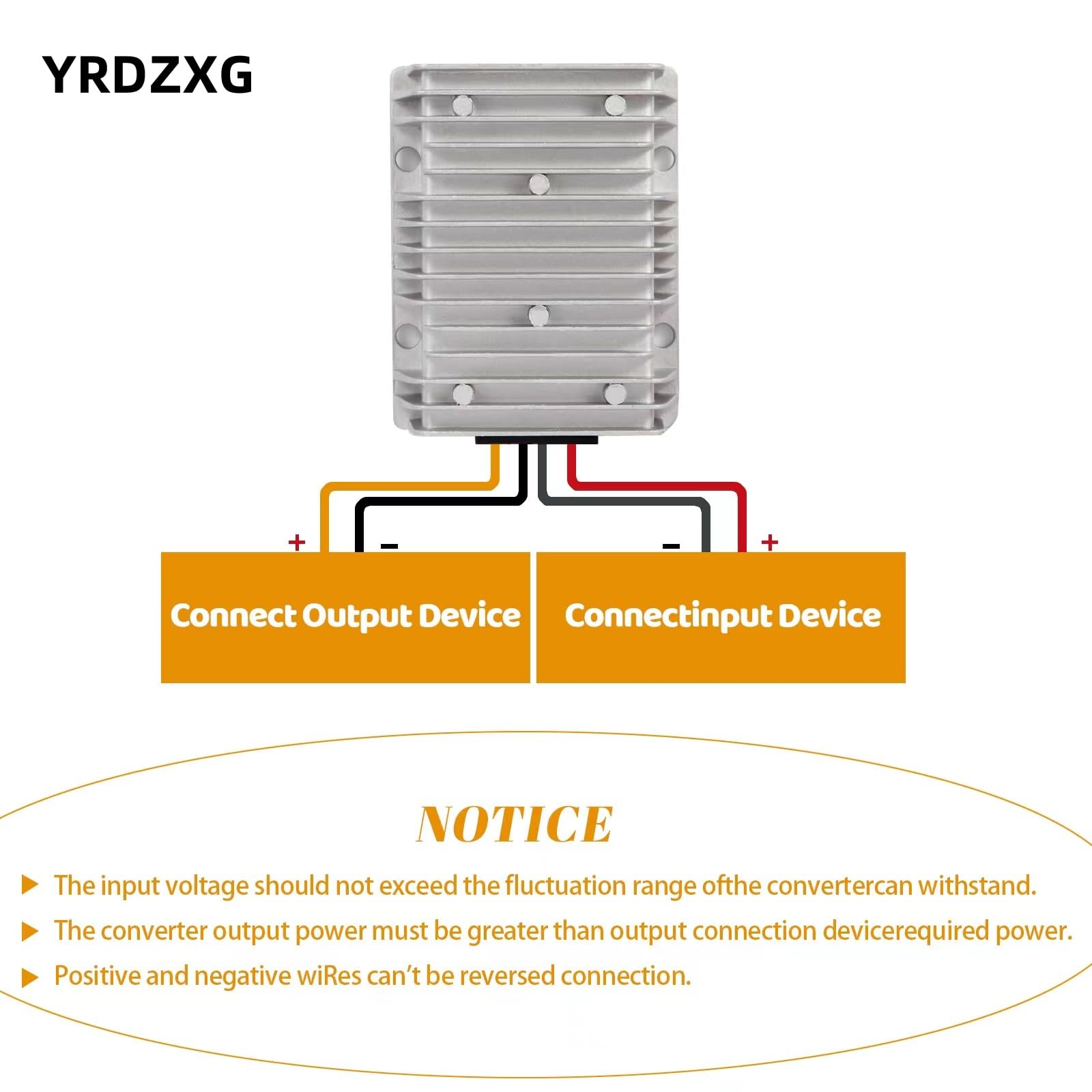Yrdzxg 30A 360W 12V Buck Converter Dc Dc 36V 48V To 12V Step Down Converter Transformer Golf Cart Led Light Waterproof Voltage R