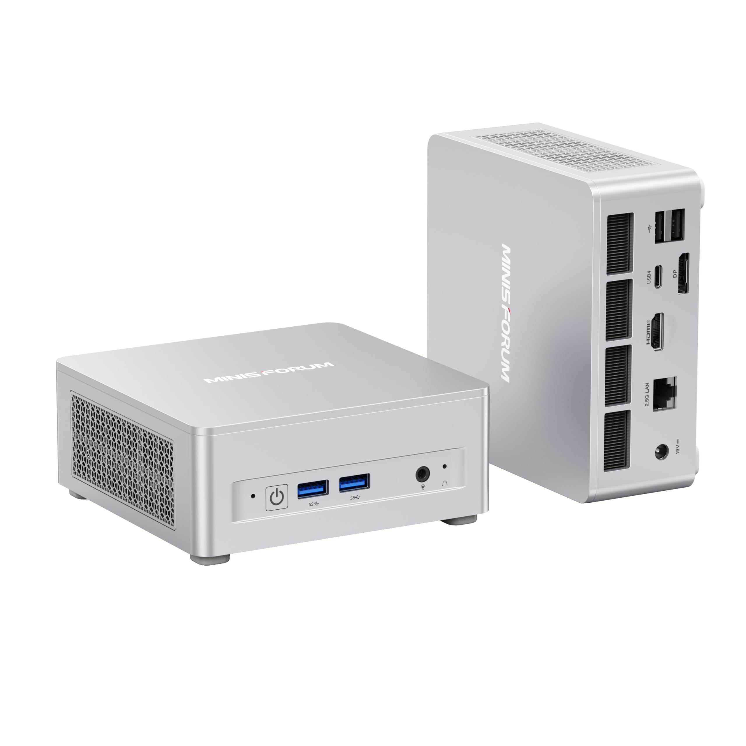 Minisforum Deskmini Um870 Slim Mini Pc Amd Ryzen 7 8745H Barebone Version Small Pc, Hdmi/Dp/Usb4 Outputs, 2.5G Lan, Wifi 6E, Bt5