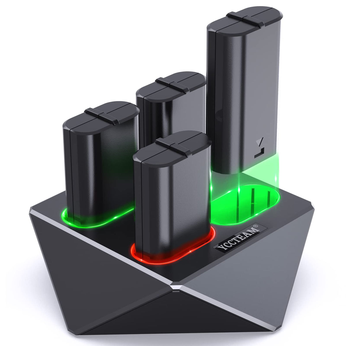 Rechargeable Battery Packs For Xbox One/Xbox Series X|S,Yccteam 4X1200Mah Battery Packs Charger Station For Xbox Series X|S, Xbo