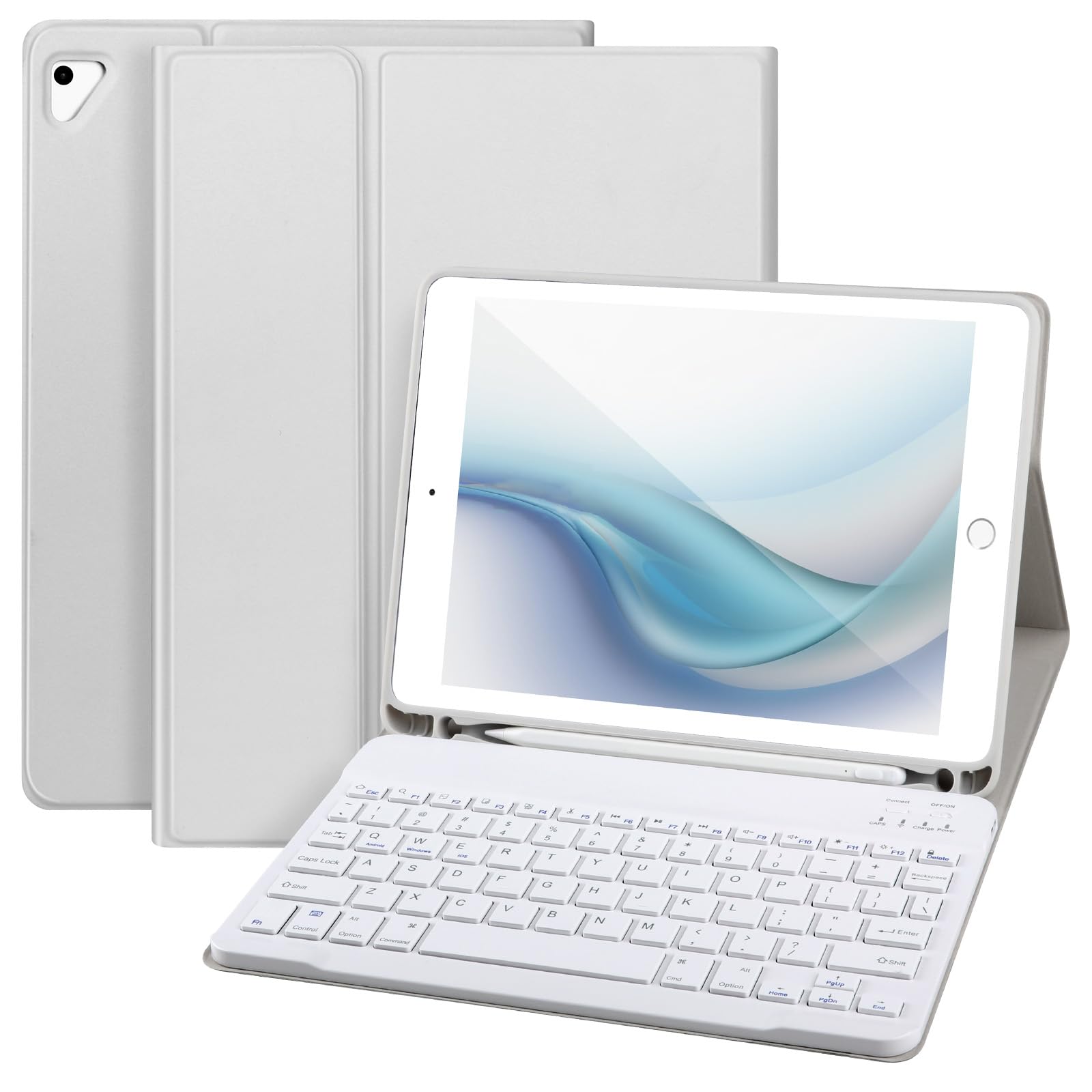 Ipad Keyboard Case 9.7 For Ipad 6Th Gen 2018,Ipad 5Th Gen 2017,Bluetooth Keyboard For Ipad Air 2/1,Pro 9.7,Case With Keyboard Ip