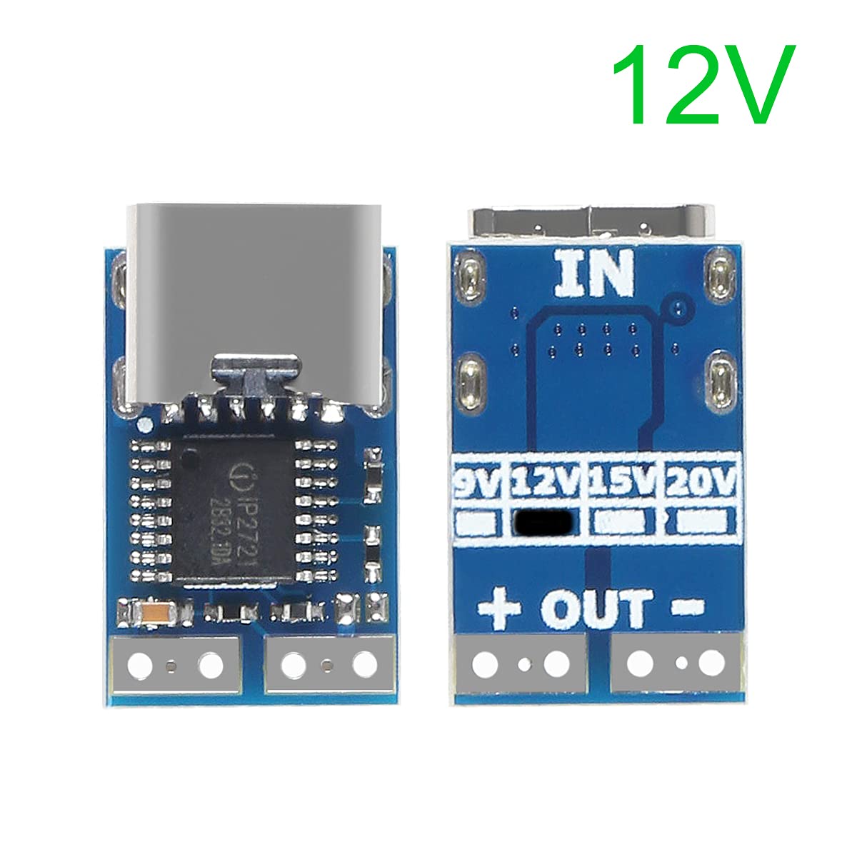 10 Pack Type C Pd Decoy Module,Usb C Pd 12V Dc Fixed Voltage Power Trigger Module 5A Type C Female Input