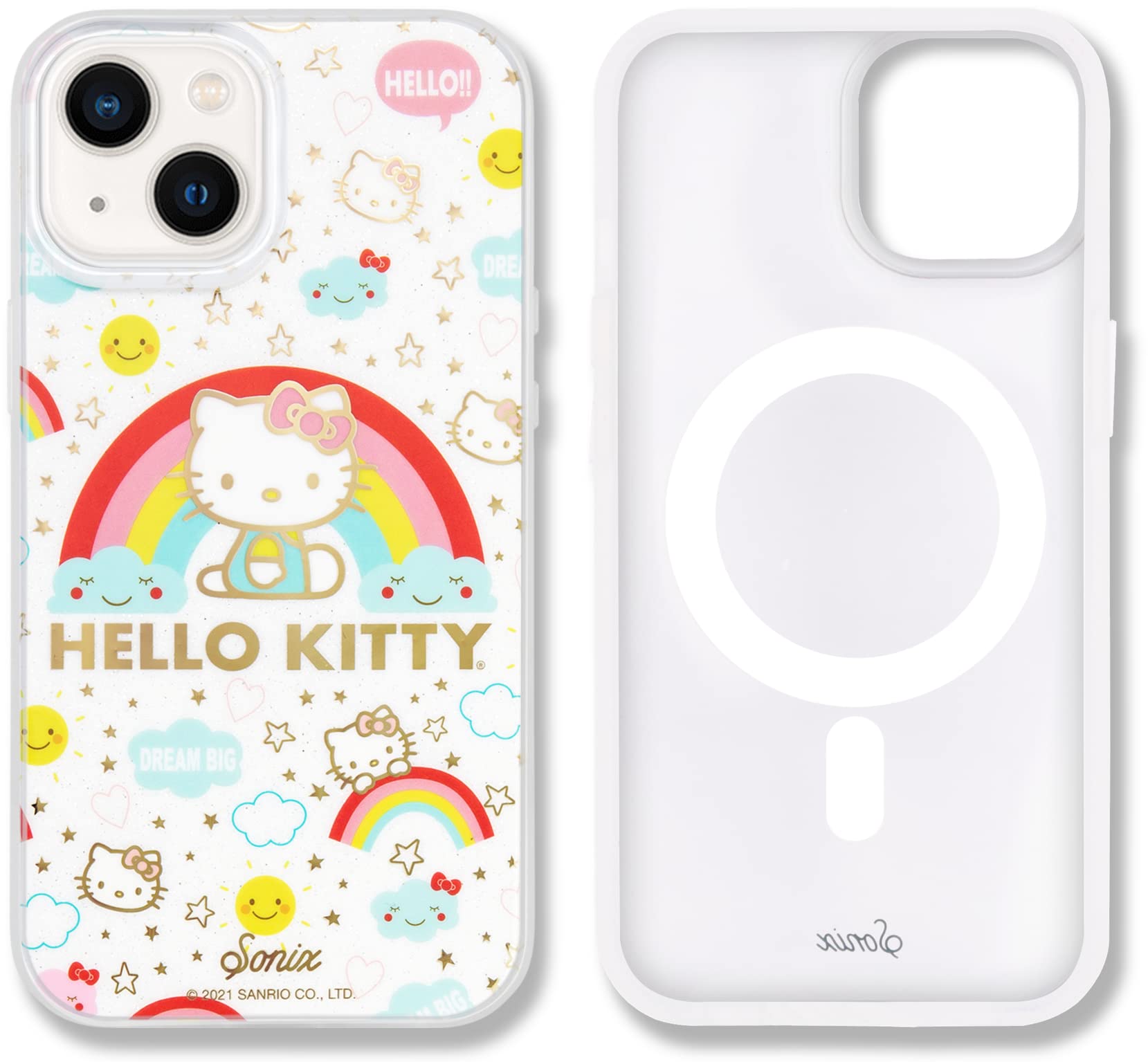 Sonix X Sanrio Case For Iphone 14 Plus | Compatible With Magsafe | 10Ft Drop Tested | Cosmic Hello Kitty