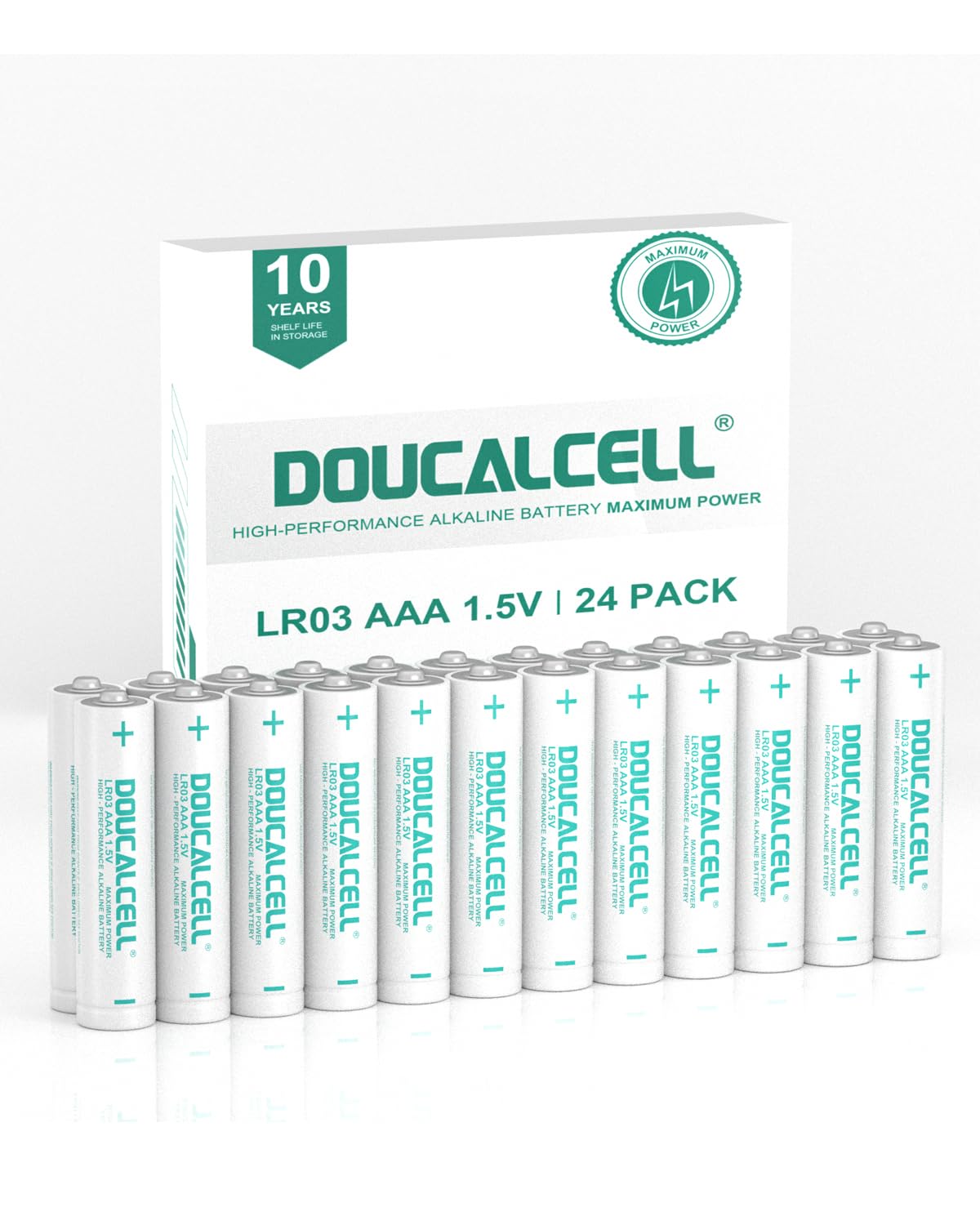 Doucalcell Aaa Batteries 24 Pack, Maximum Power Ultra Long Lasting Triple A Battery, High Performance 1.5 Volt Alkaline Batterie