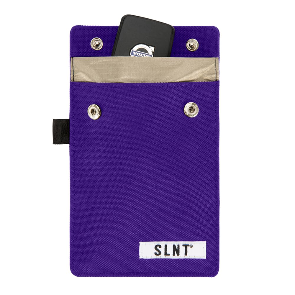 Slnt Signal Blocking Faraday Key Fob Case With Silent Pocket   Car Anti Theft Device Shields Against All Signal Types, Includes