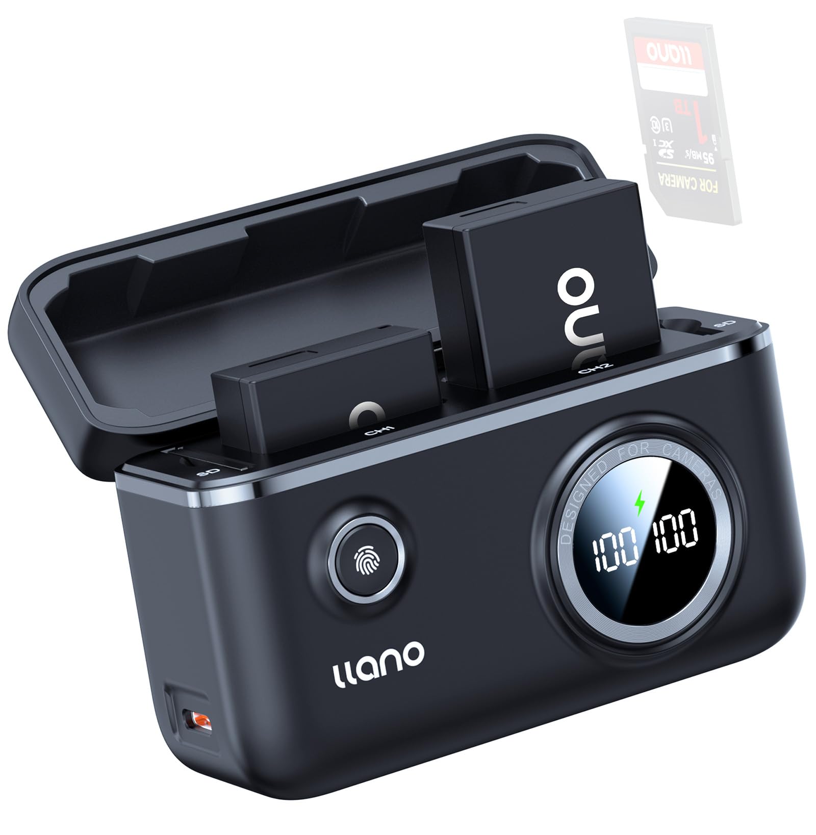 Llano 2 Pack Lp E17 Batteries And 18W Fast Dual Usb Charger For Canon Eos R100 R50 Rp R10 R8, Rebel T8I, T7I, T6I, T6S, Sl2, Sl3