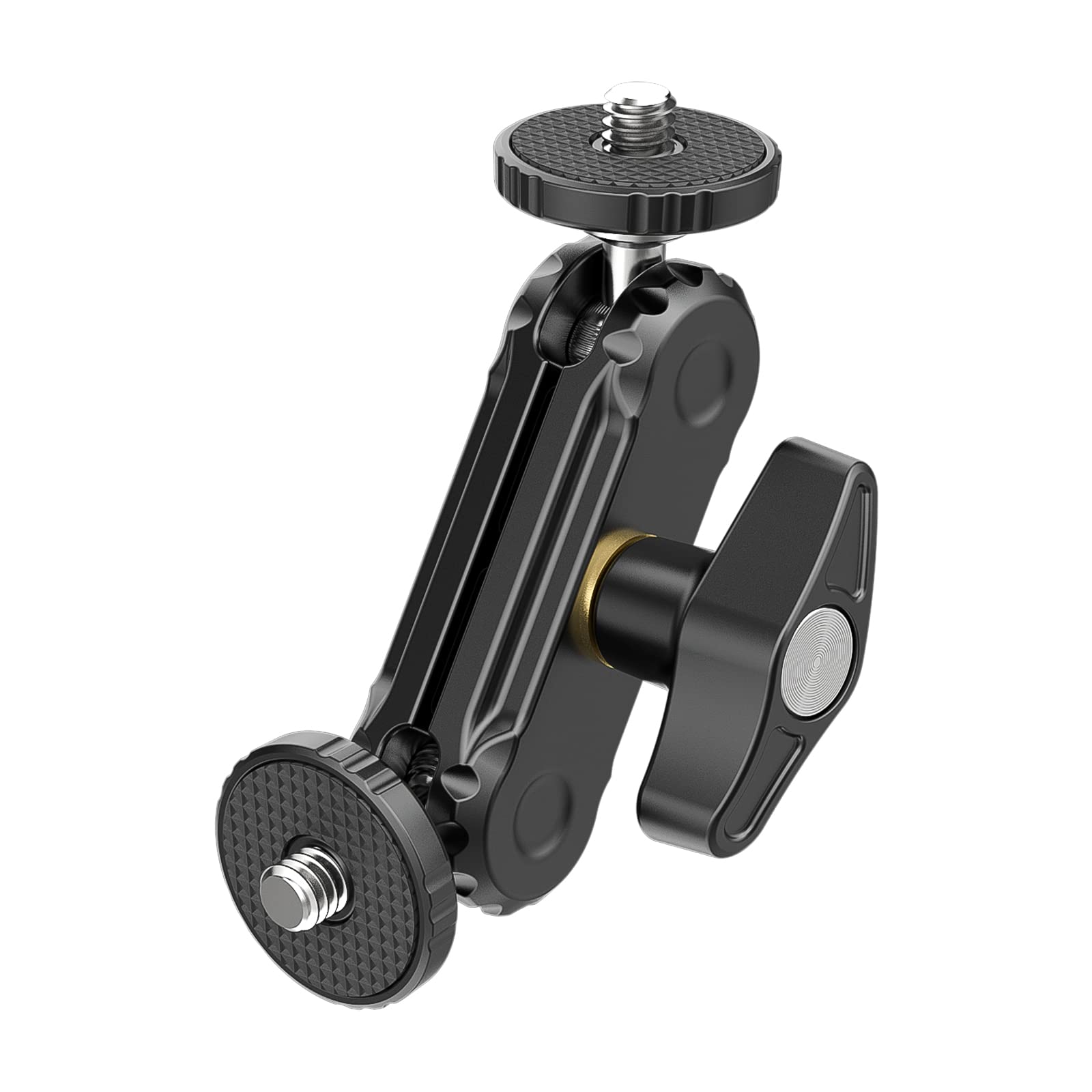 ULANZI Magic Arm with Double Ballhead 1/4 Screw, Compatible with Universal Monitor Mount for Camera, Video Shooting Photography 