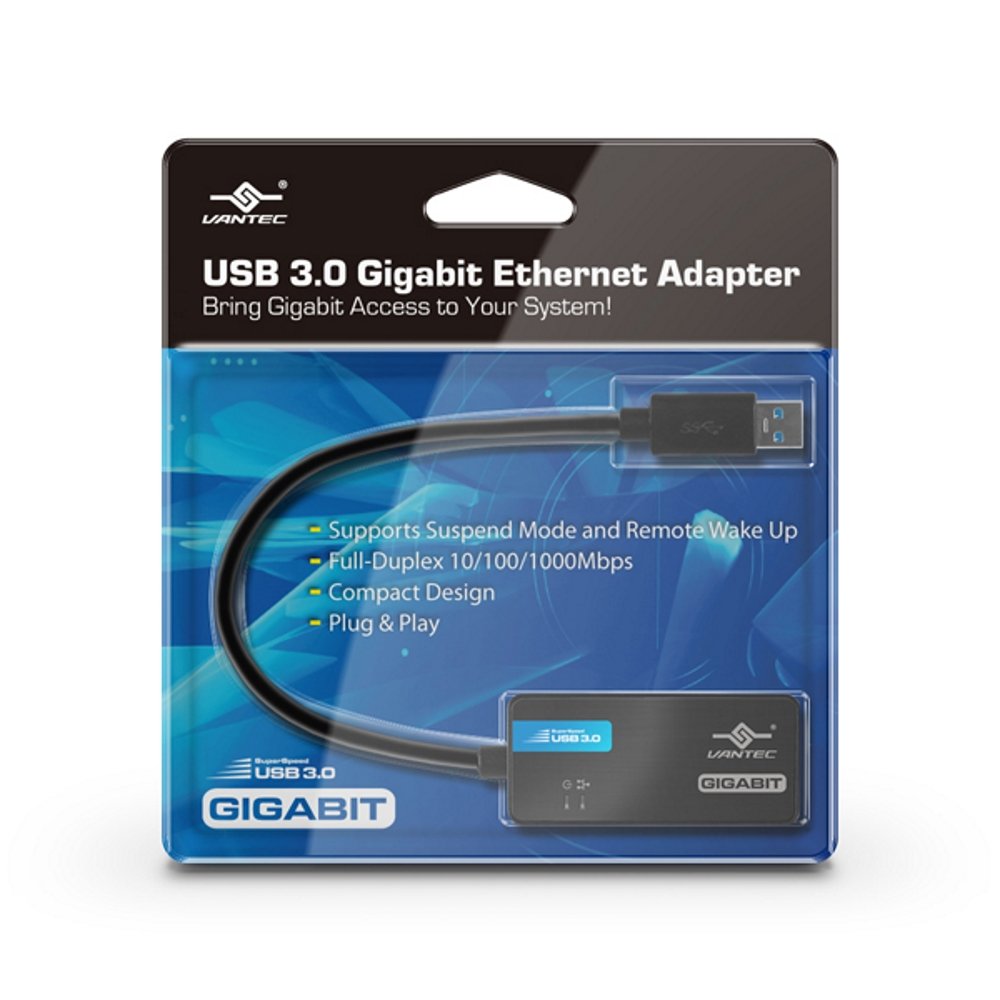 Vantec Usb 3.0 Gigabit Ethernet Adapter (Cb U300Gna)